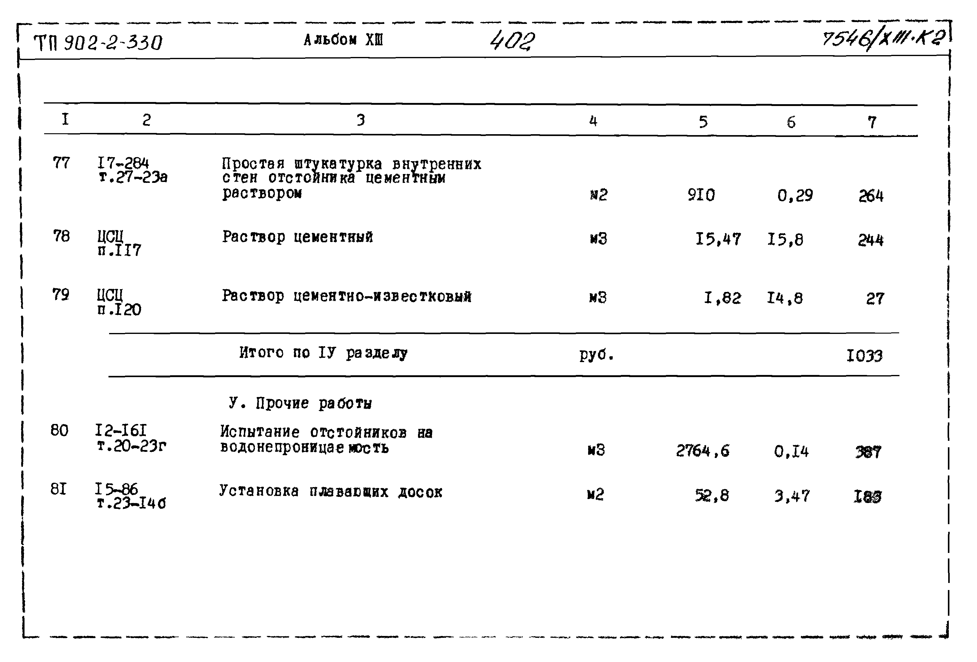 Типовой проект 902-2-330