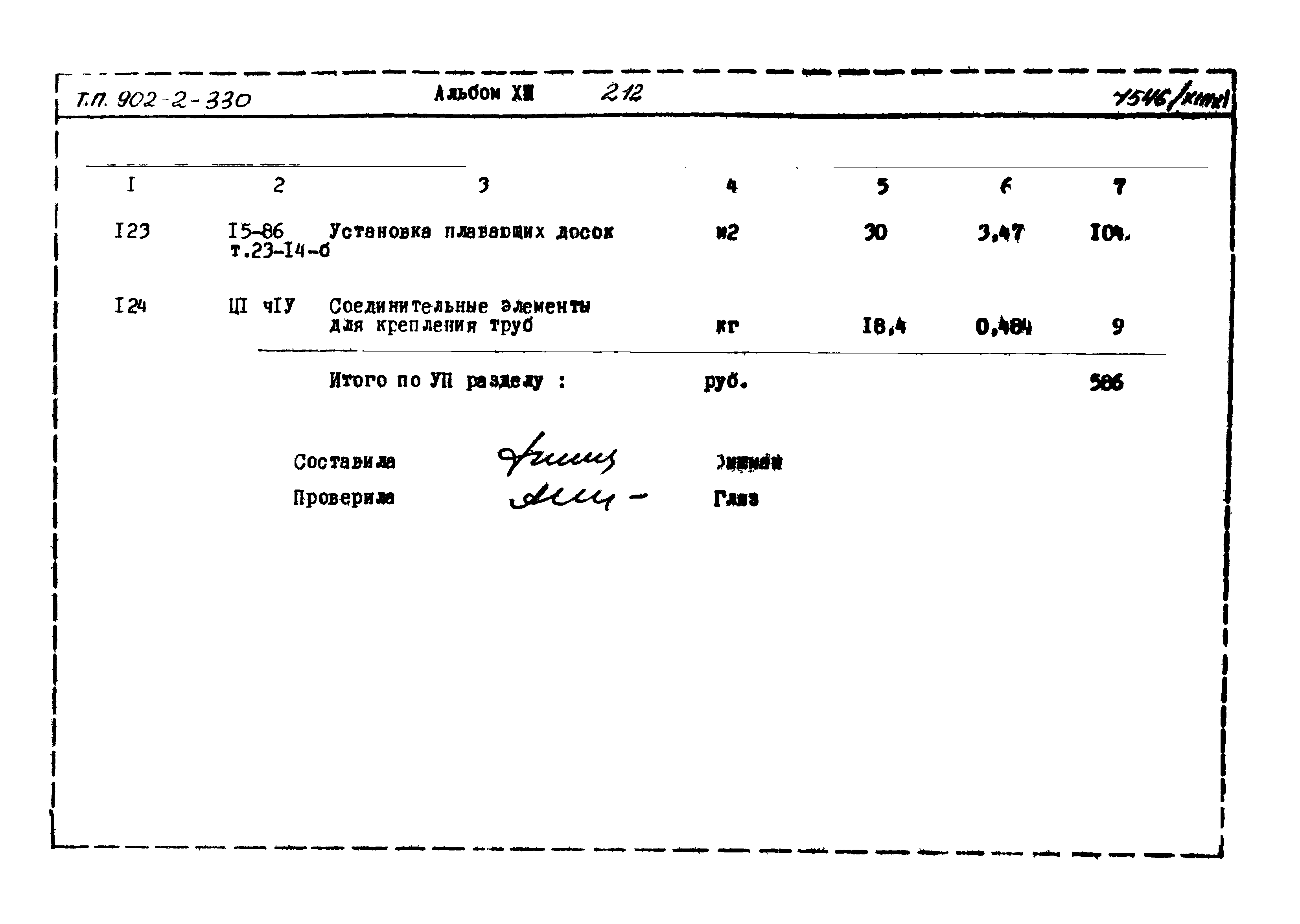 Типовой проект 902-2-330