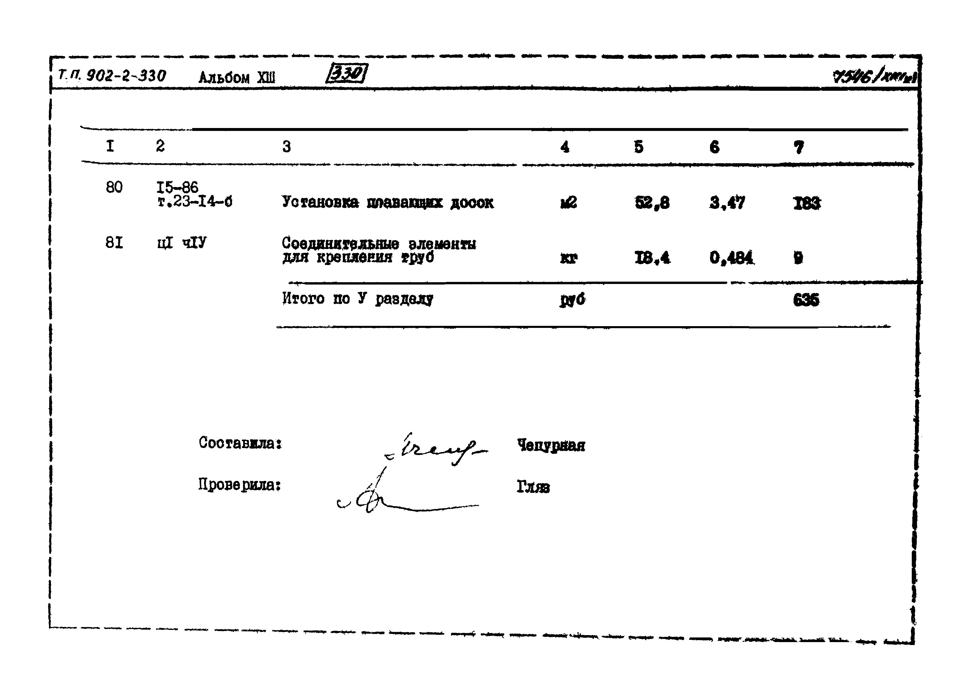 Типовой проект 902-2-330