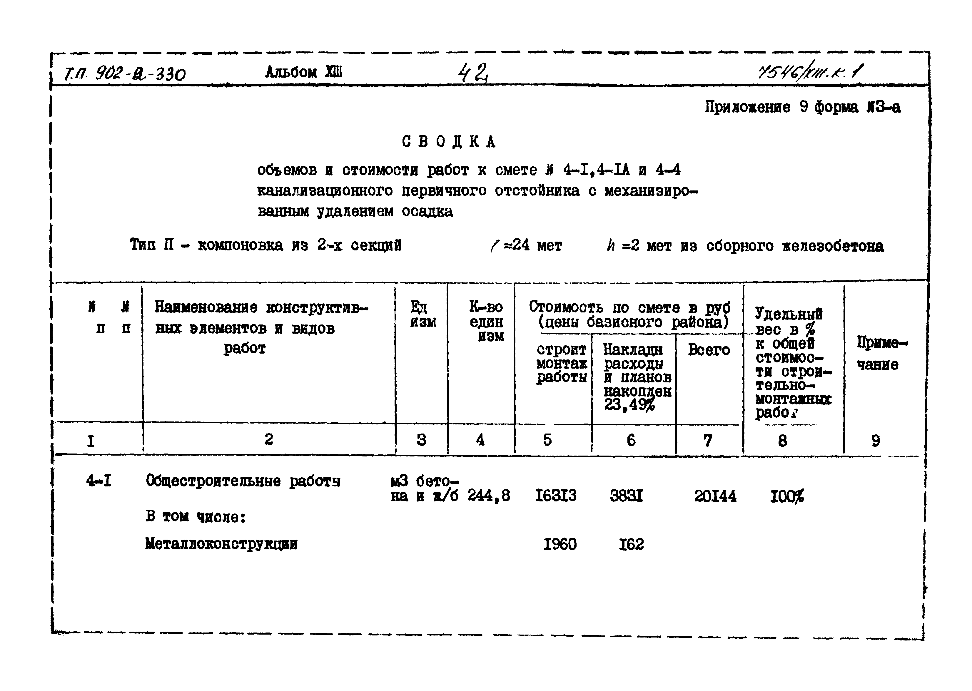 Типовой проект 902-2-330