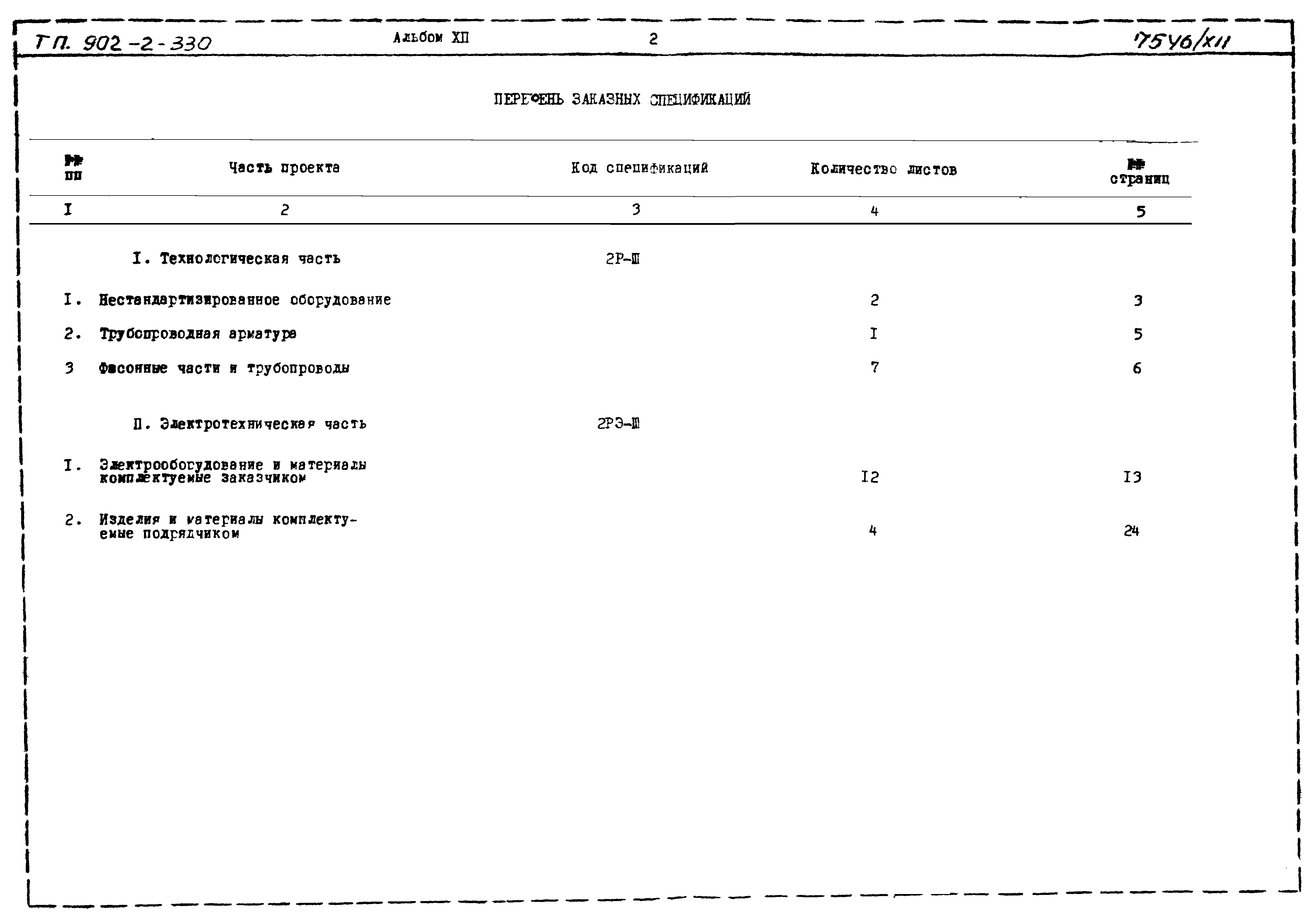 Типовой проект 902-2-330