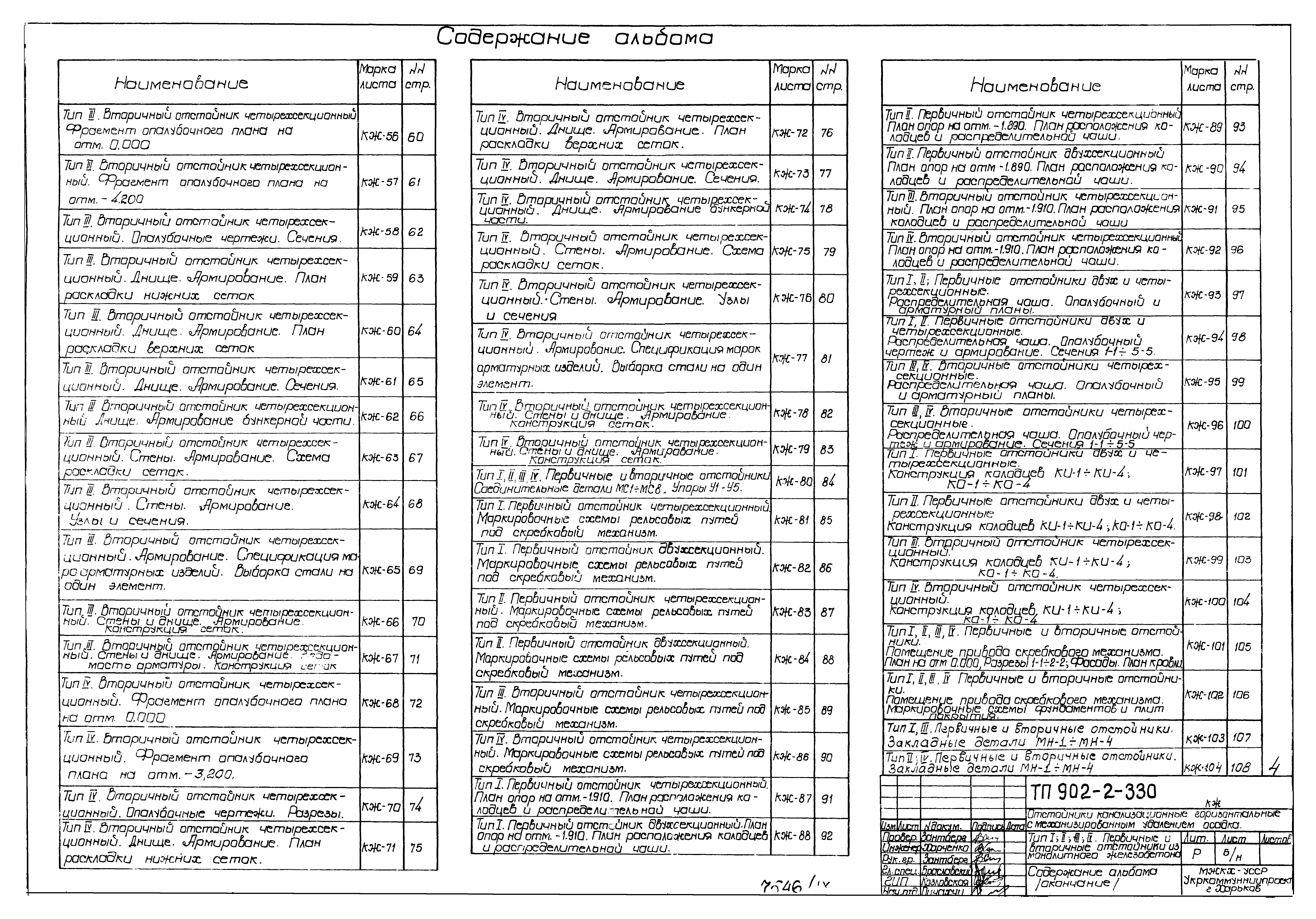 Типовой проект 902-2-330