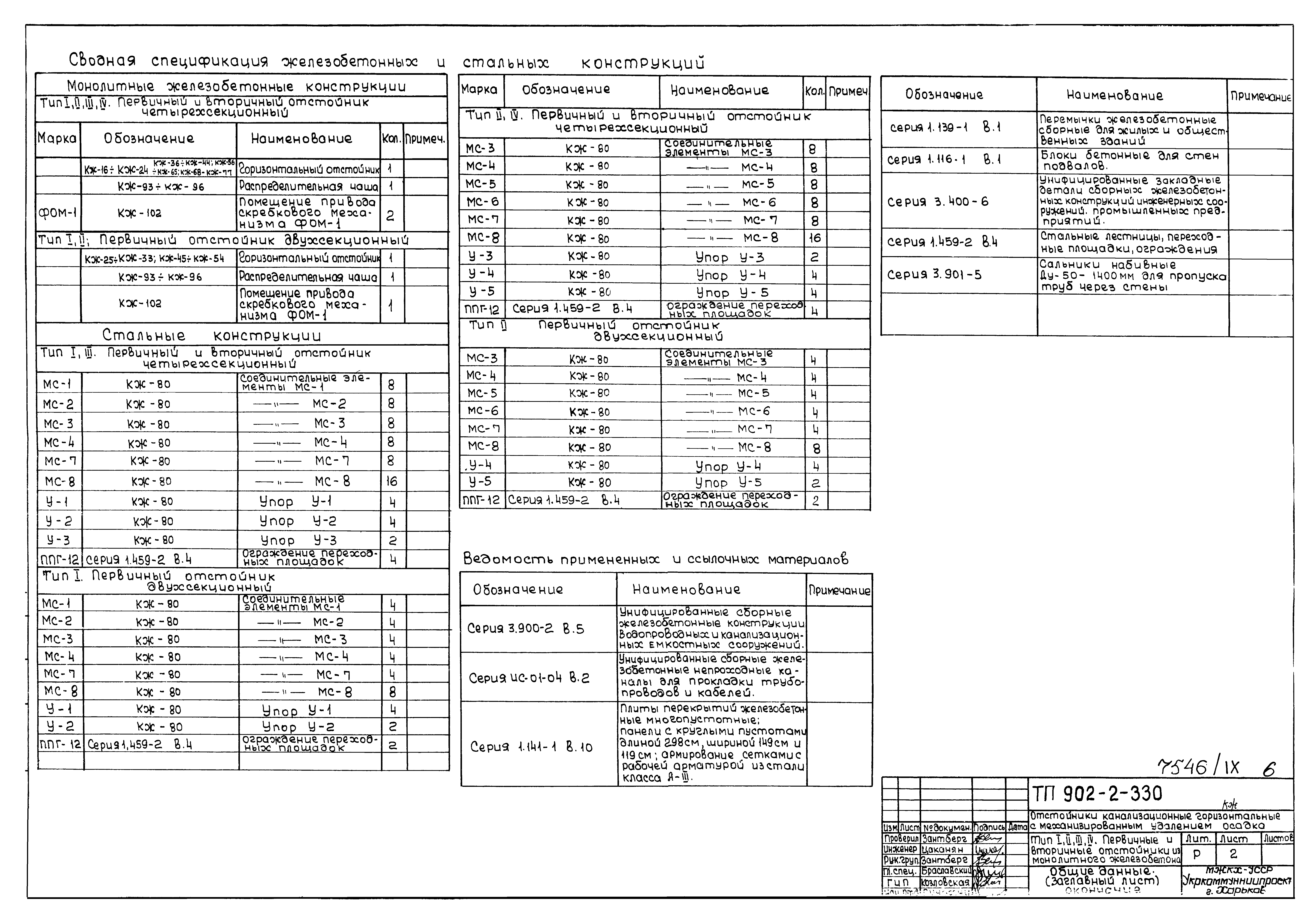 Типовой проект 902-2-330