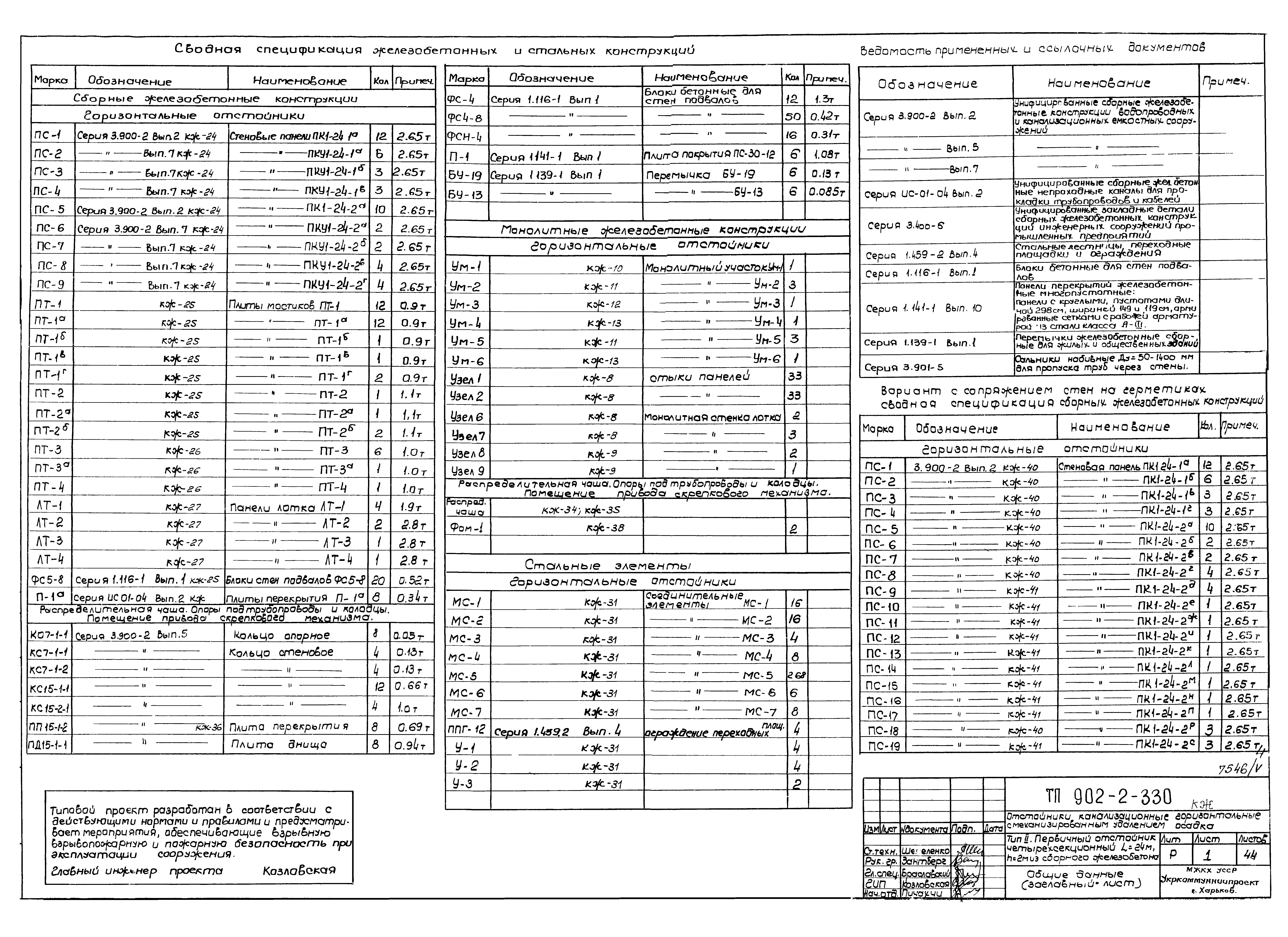 Типовой проект 902-2-330