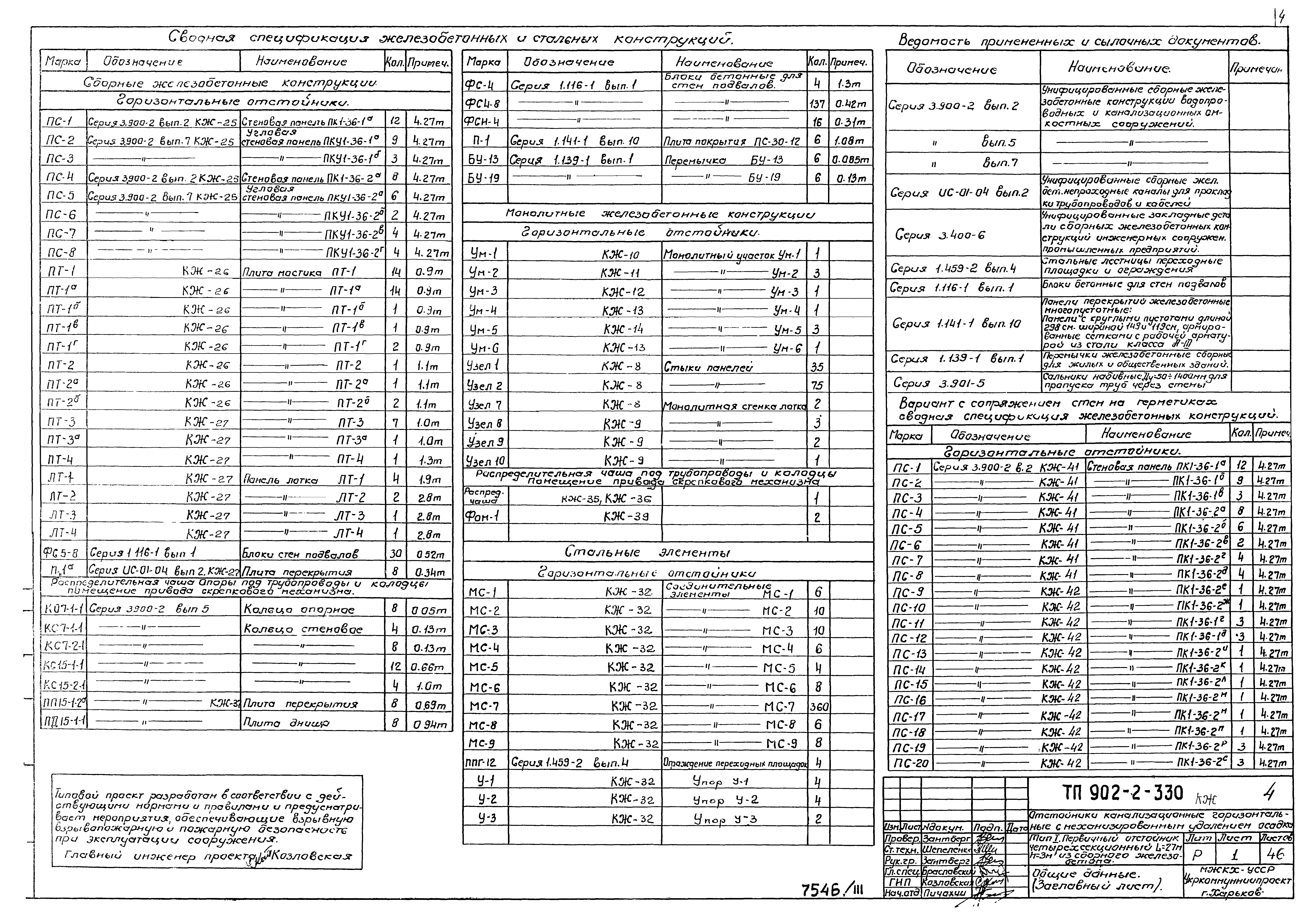 Типовой проект 902-2-330