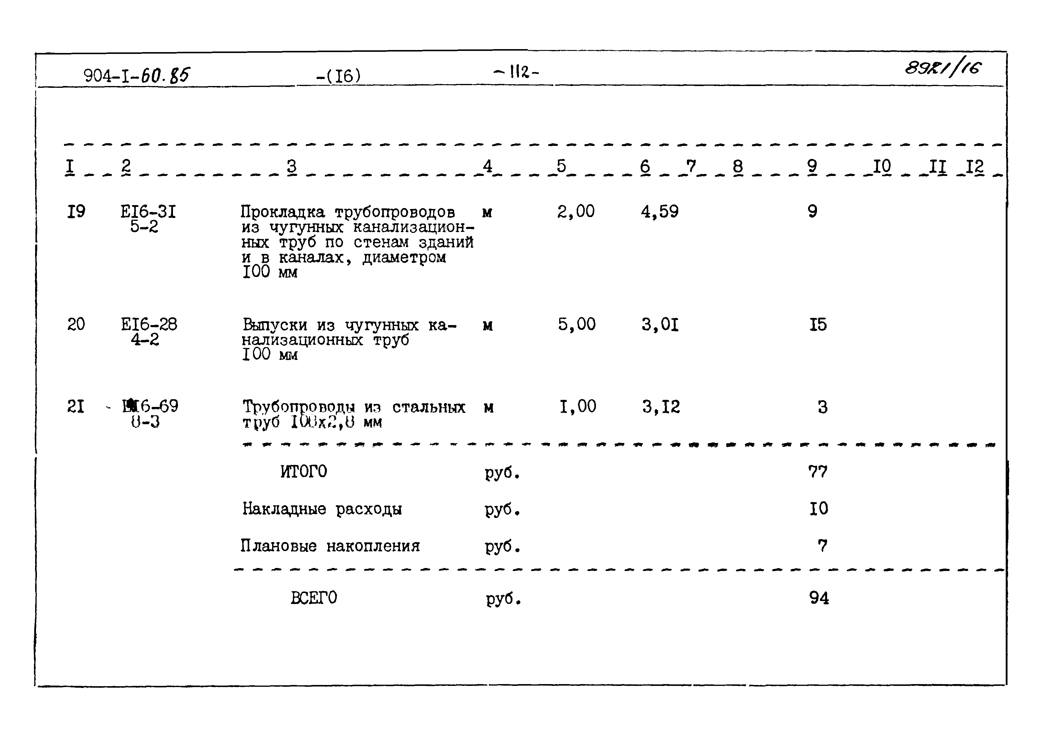 Типовой проект 904-1-60.85