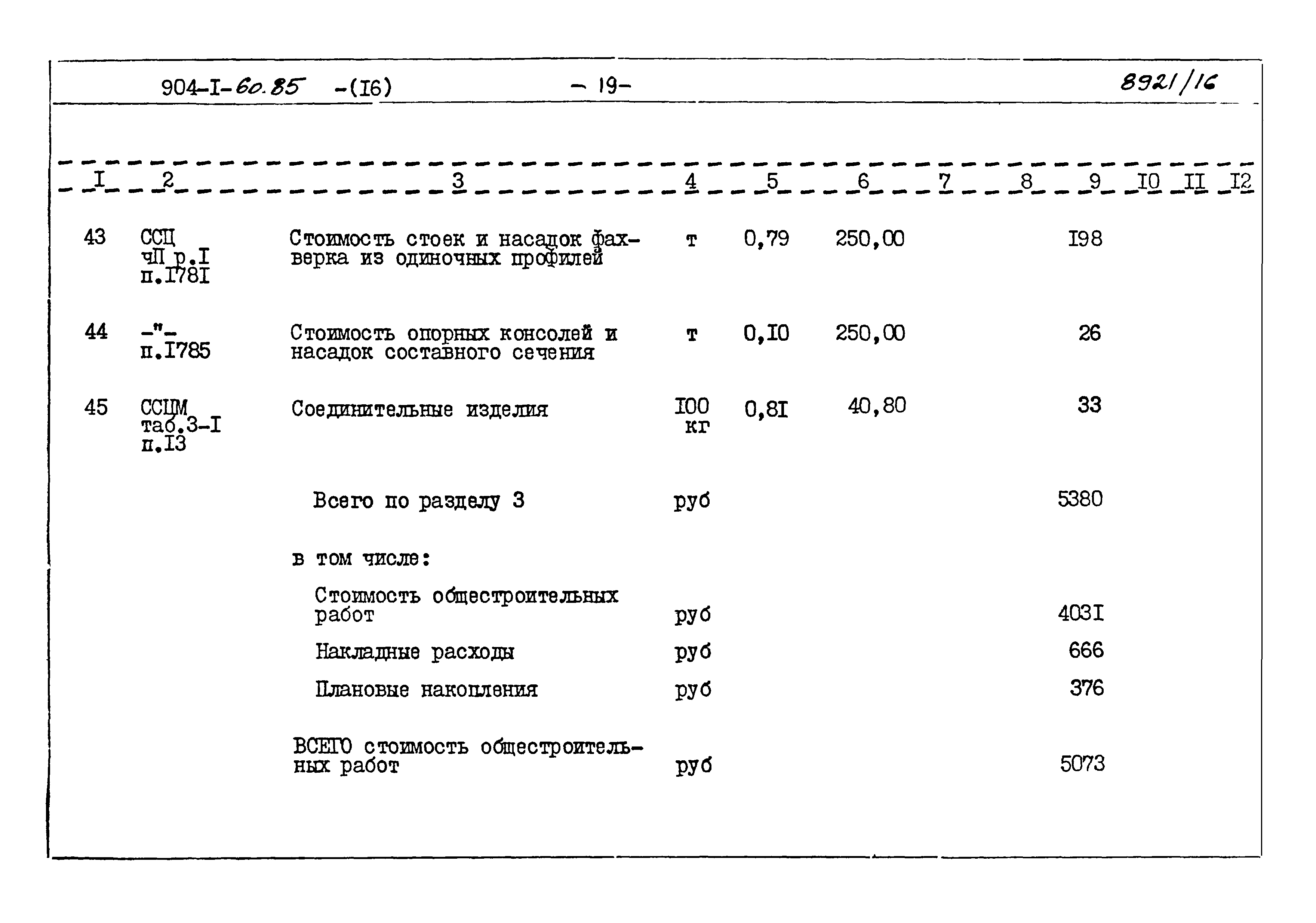 Типовой проект 904-1-60.85