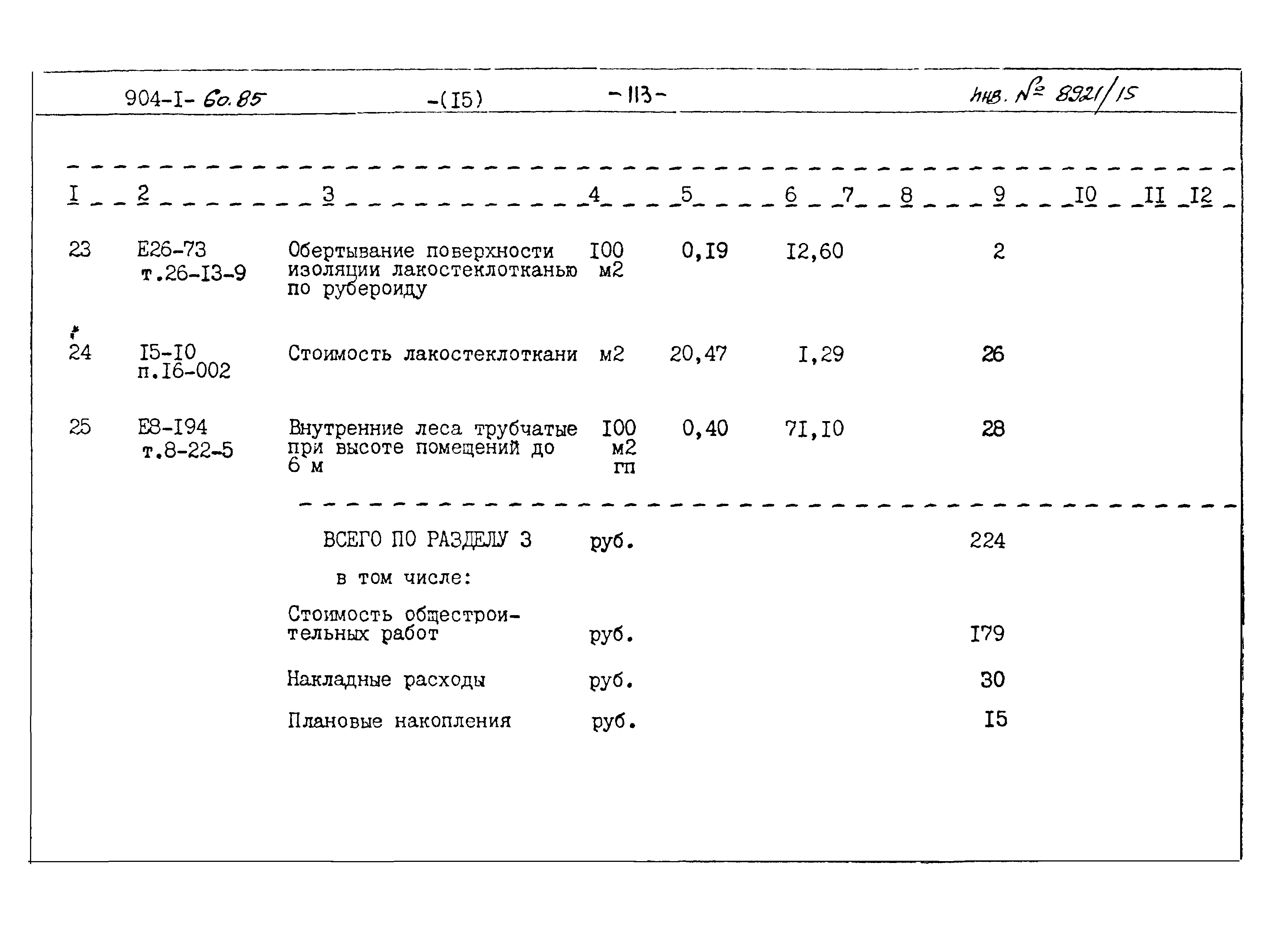 Типовой проект 904-1-60.85