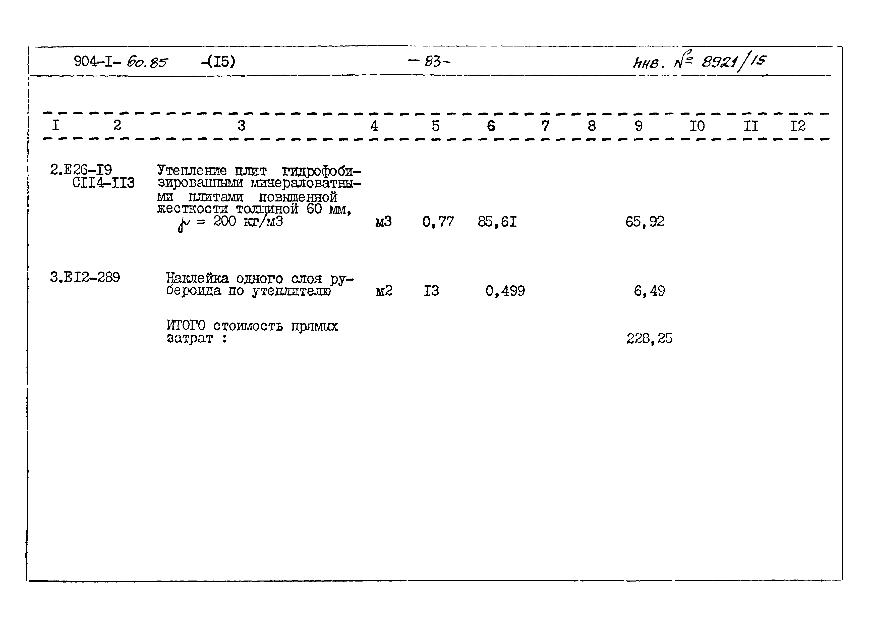 Типовой проект 904-1-60.85