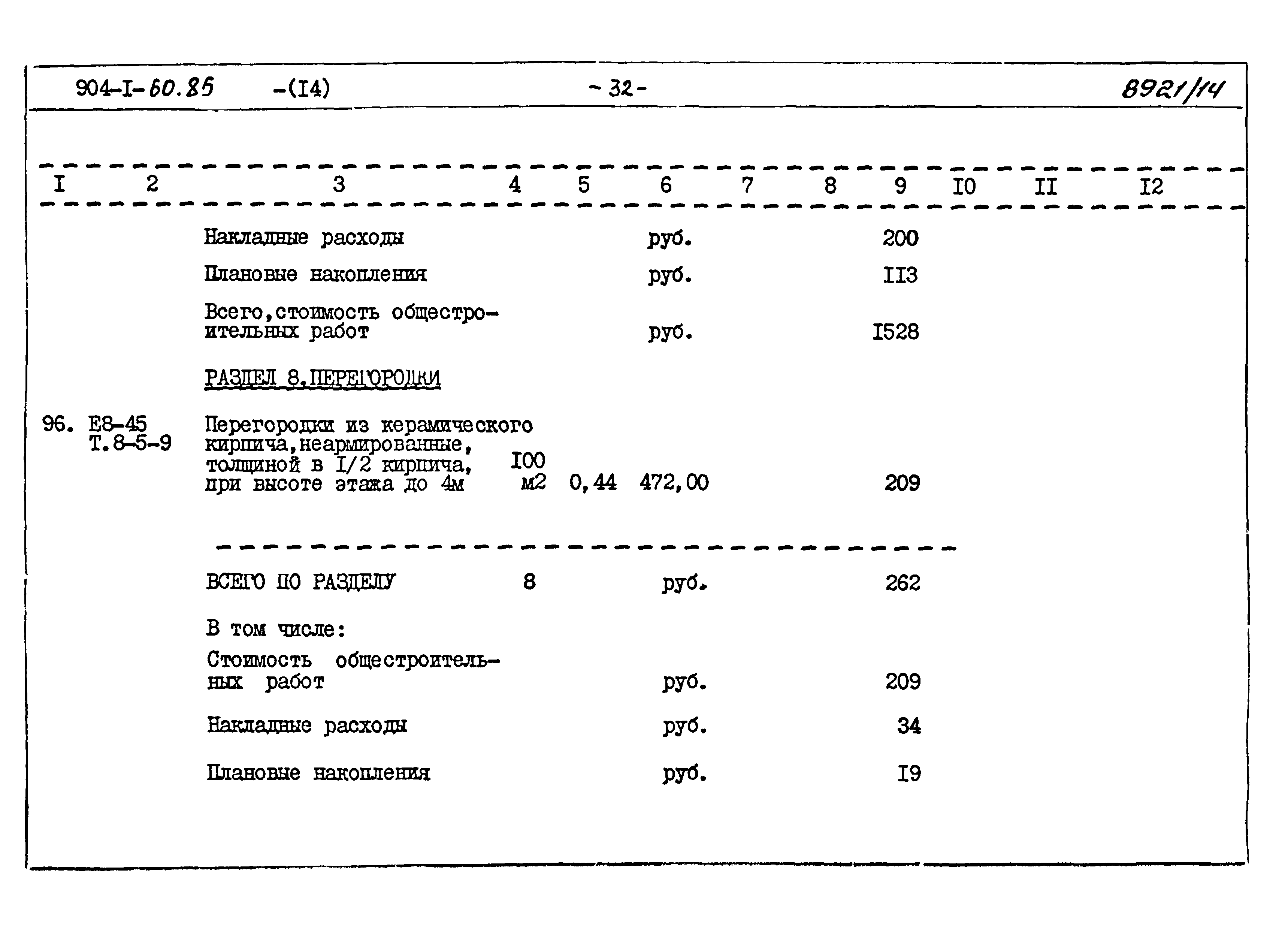 Типовой проект 904-1-60.85