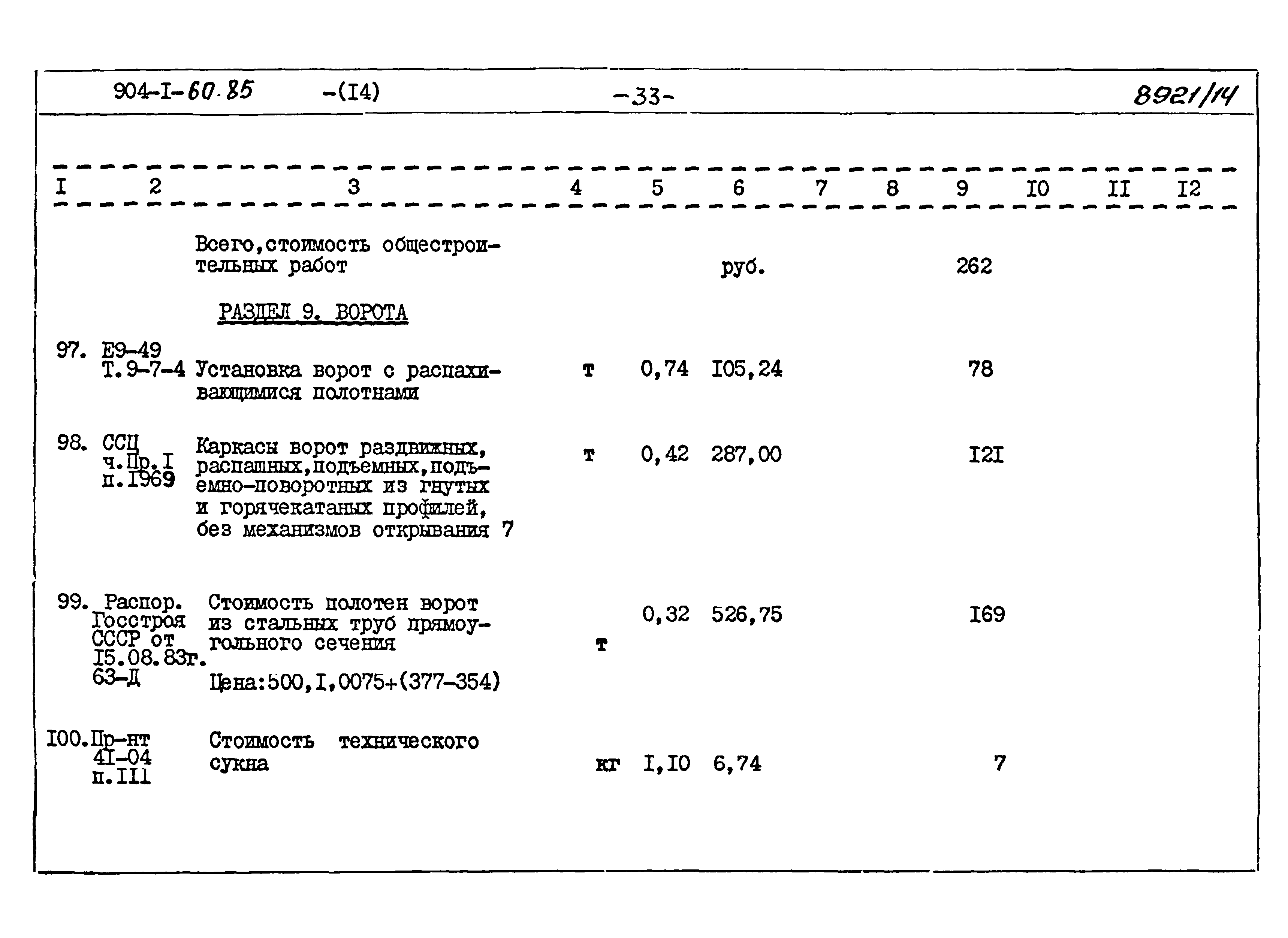 Типовой проект 904-1-60.85