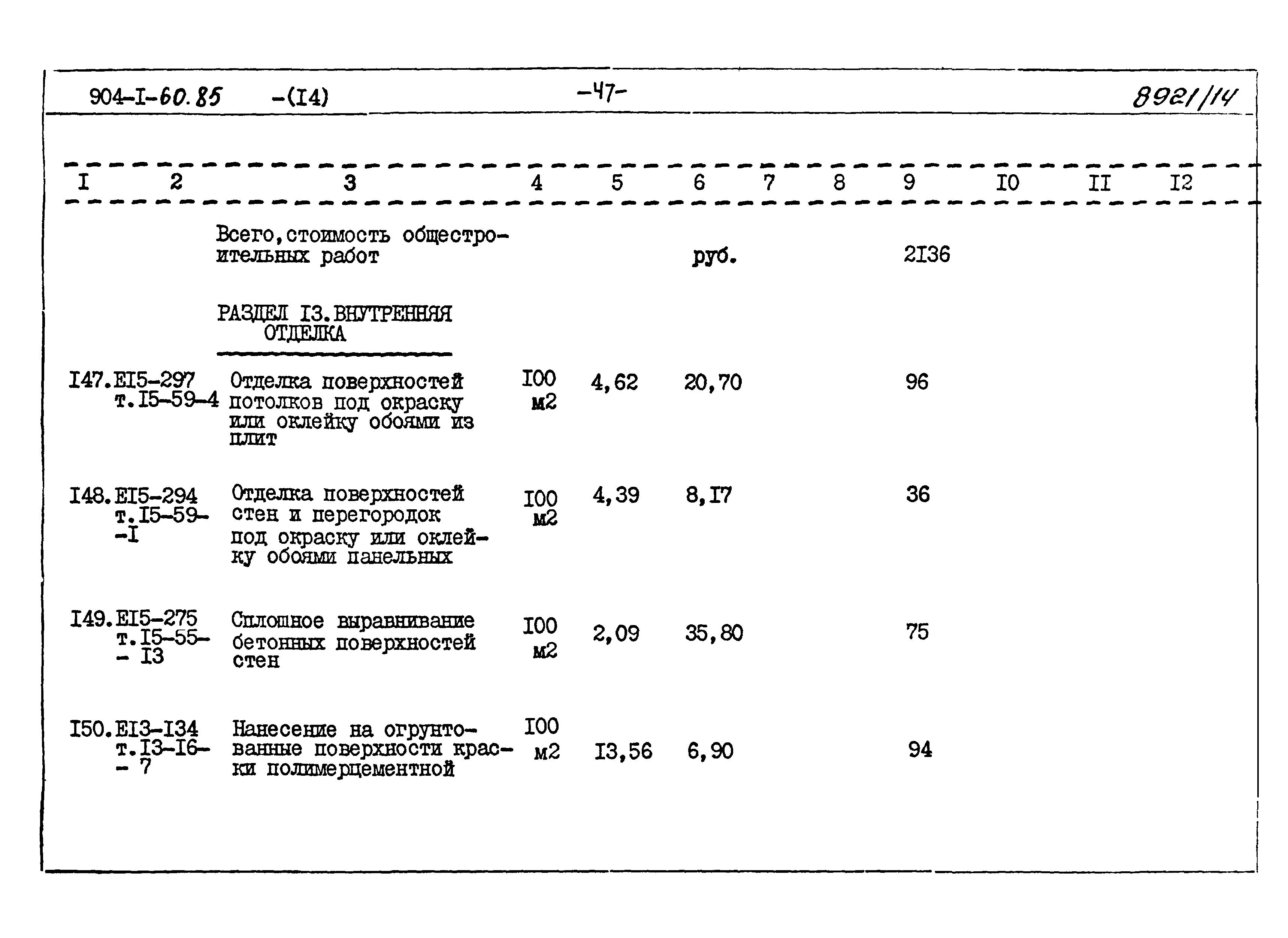 Типовой проект 904-1-60.85