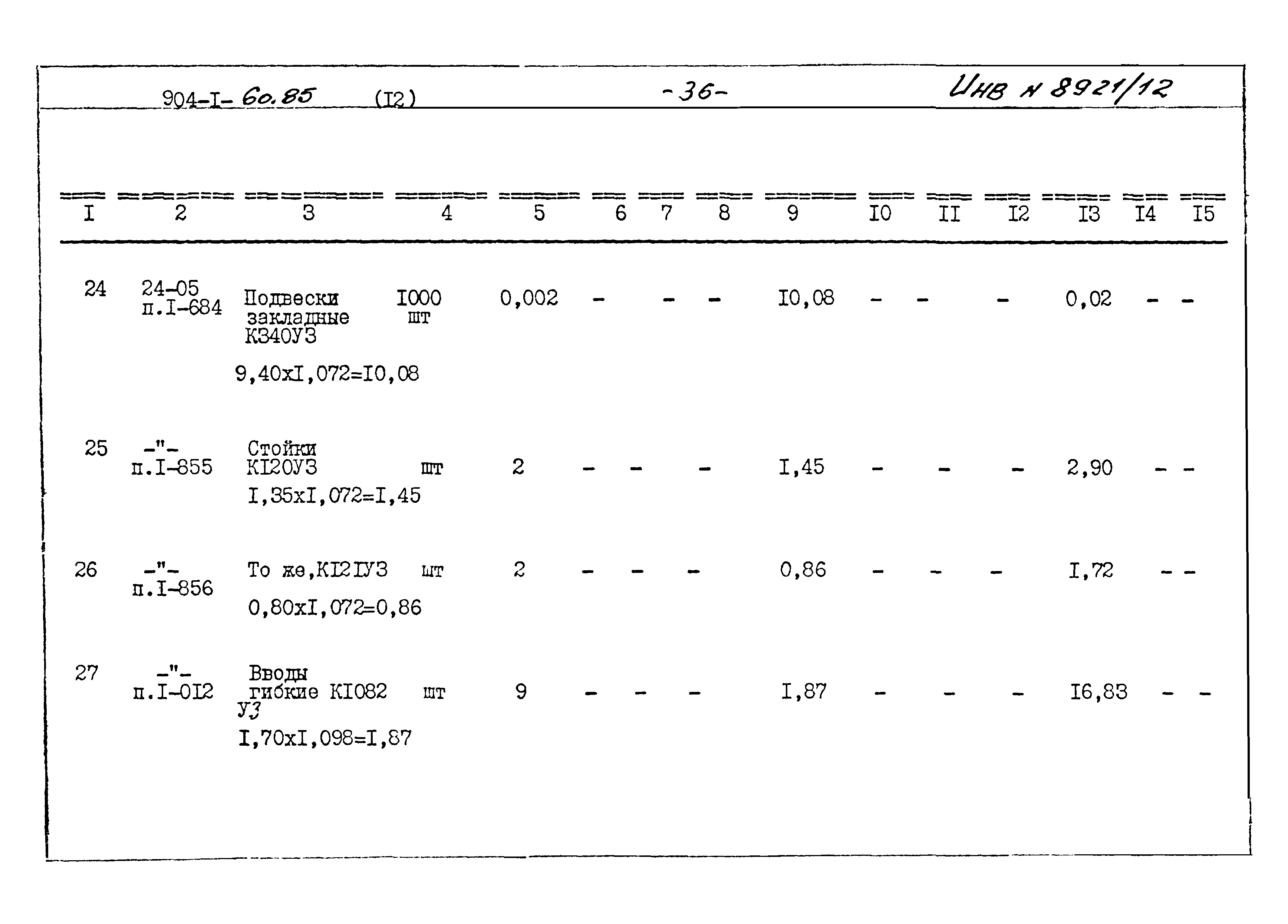 Типовой проект 904-1-60.85