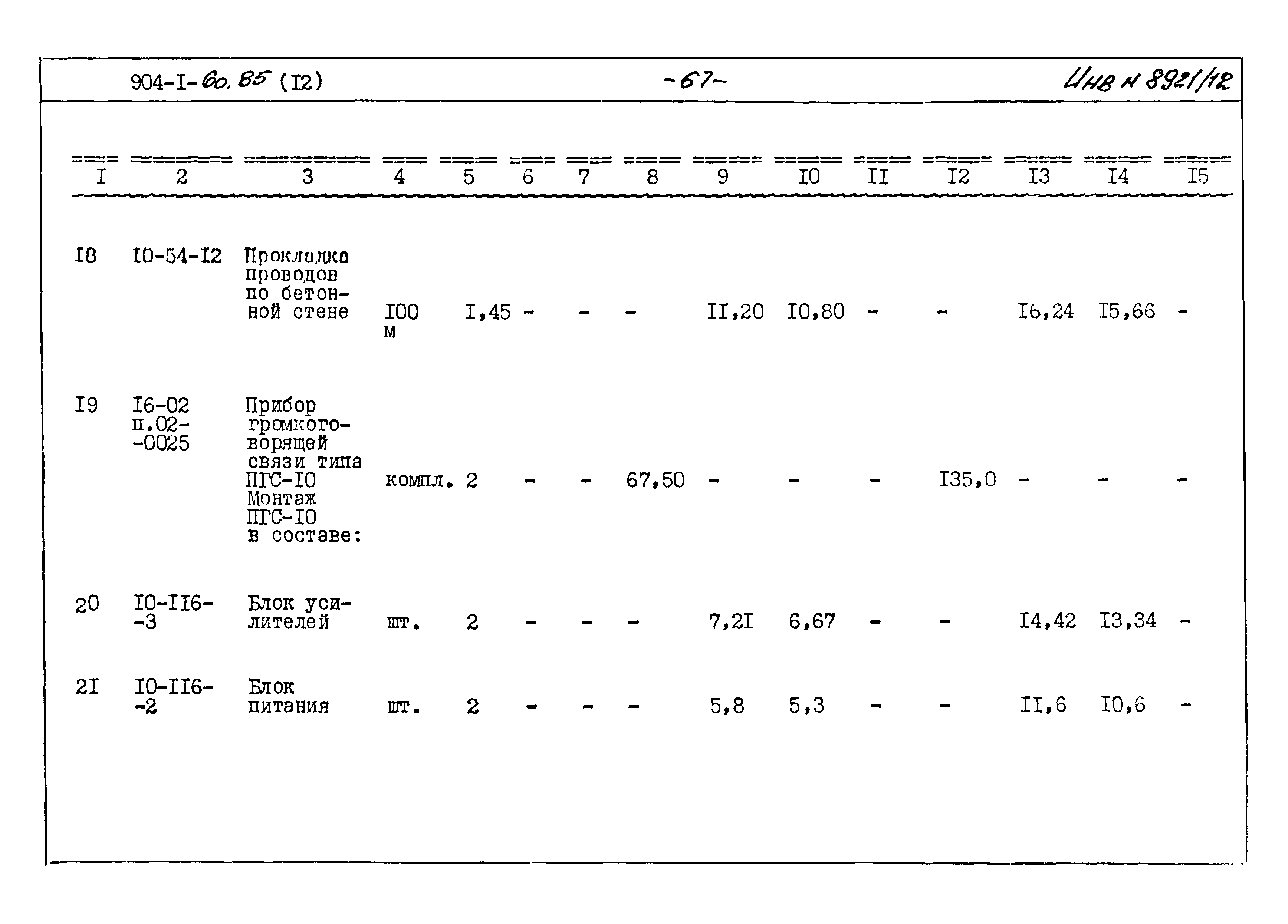 Типовой проект 904-1-60.85