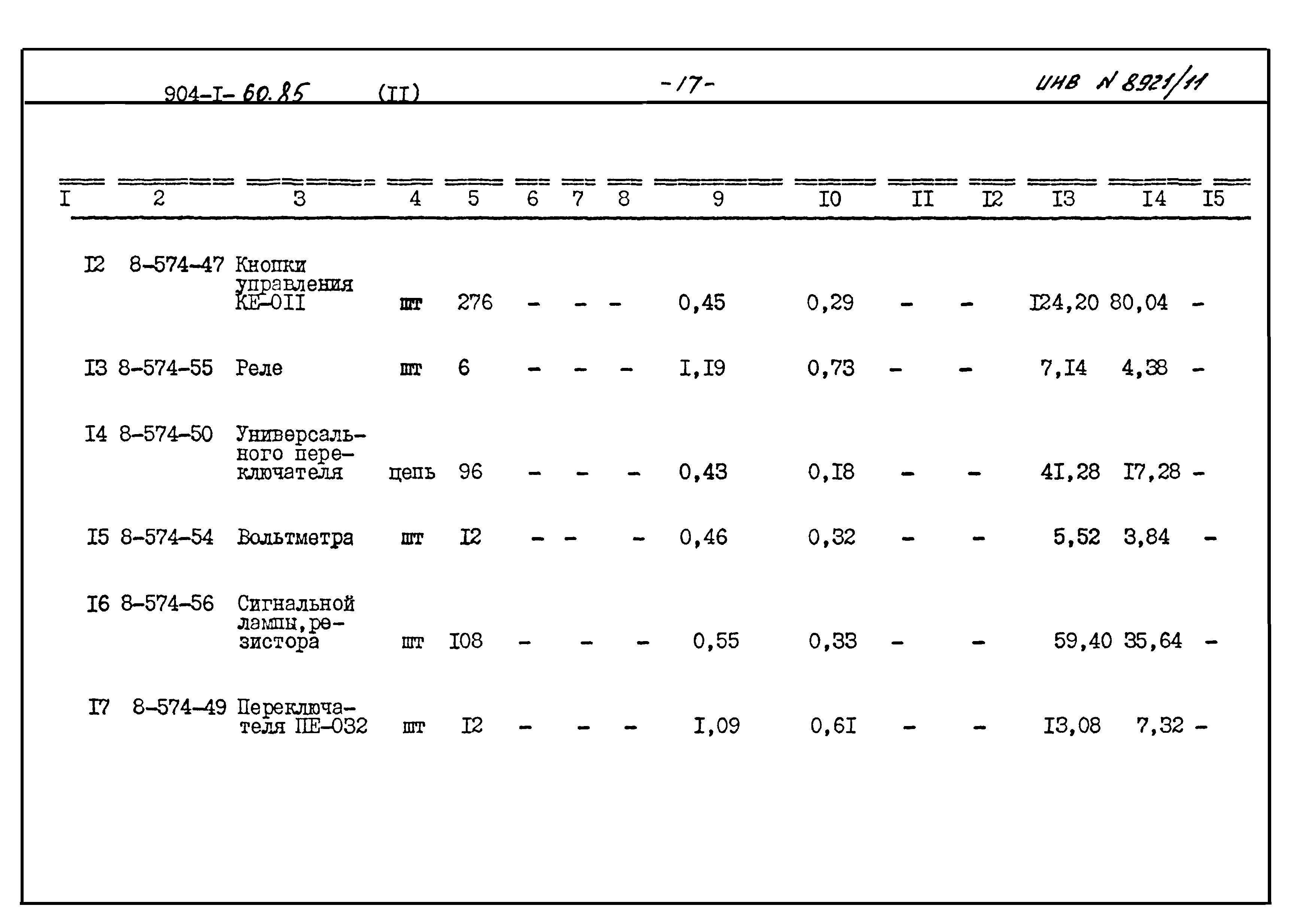 Типовой проект 904-1-60.85