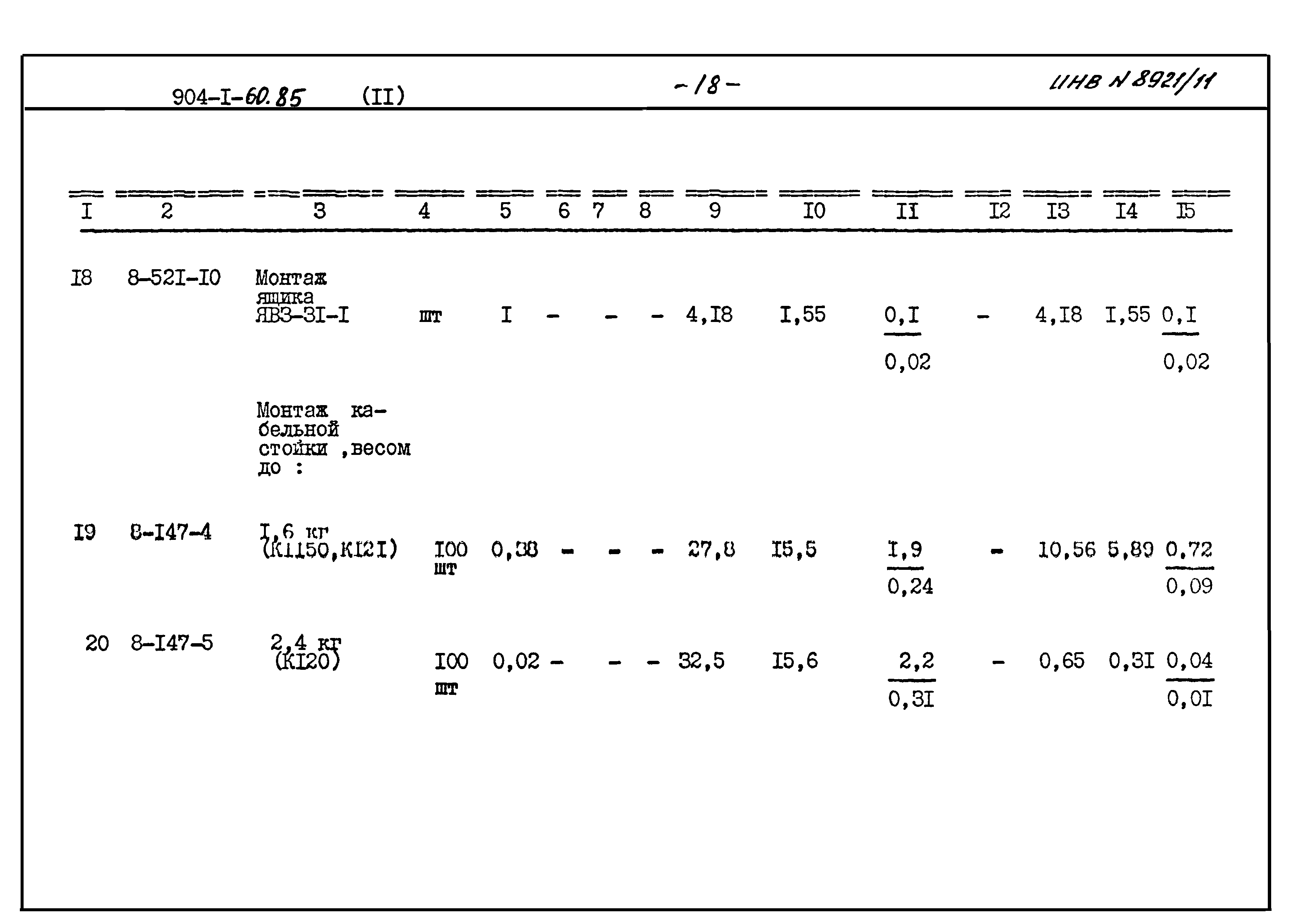 Типовой проект 904-1-60.85