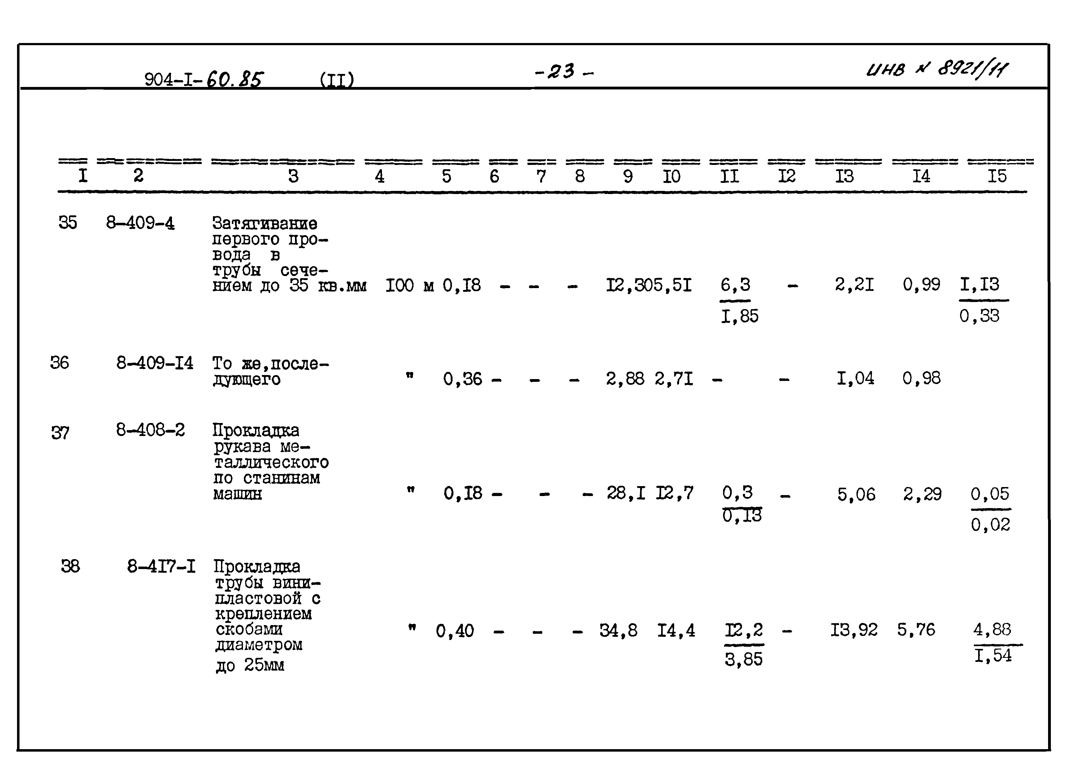 Типовой проект 904-1-60.85