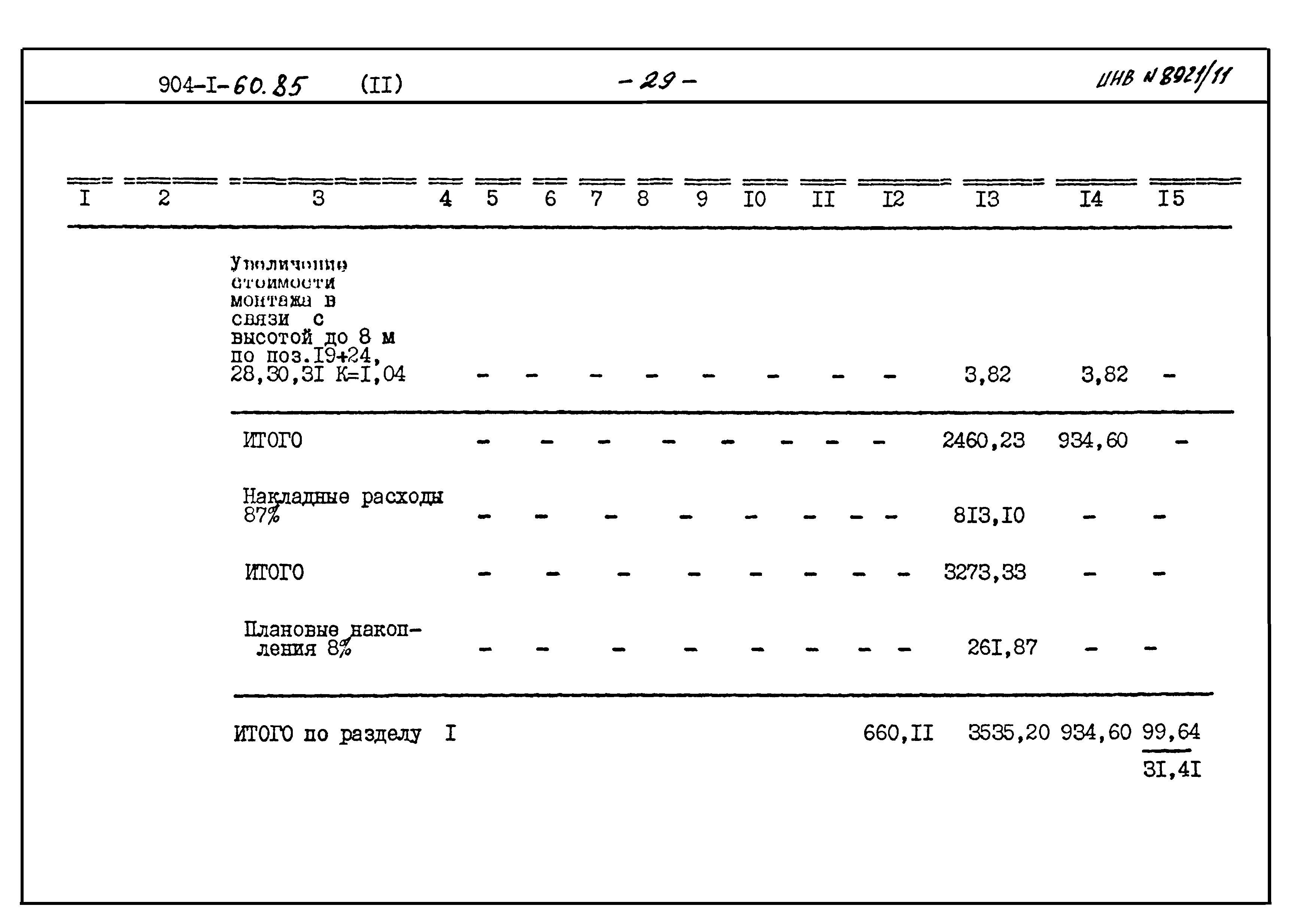 Типовой проект 904-1-60.85