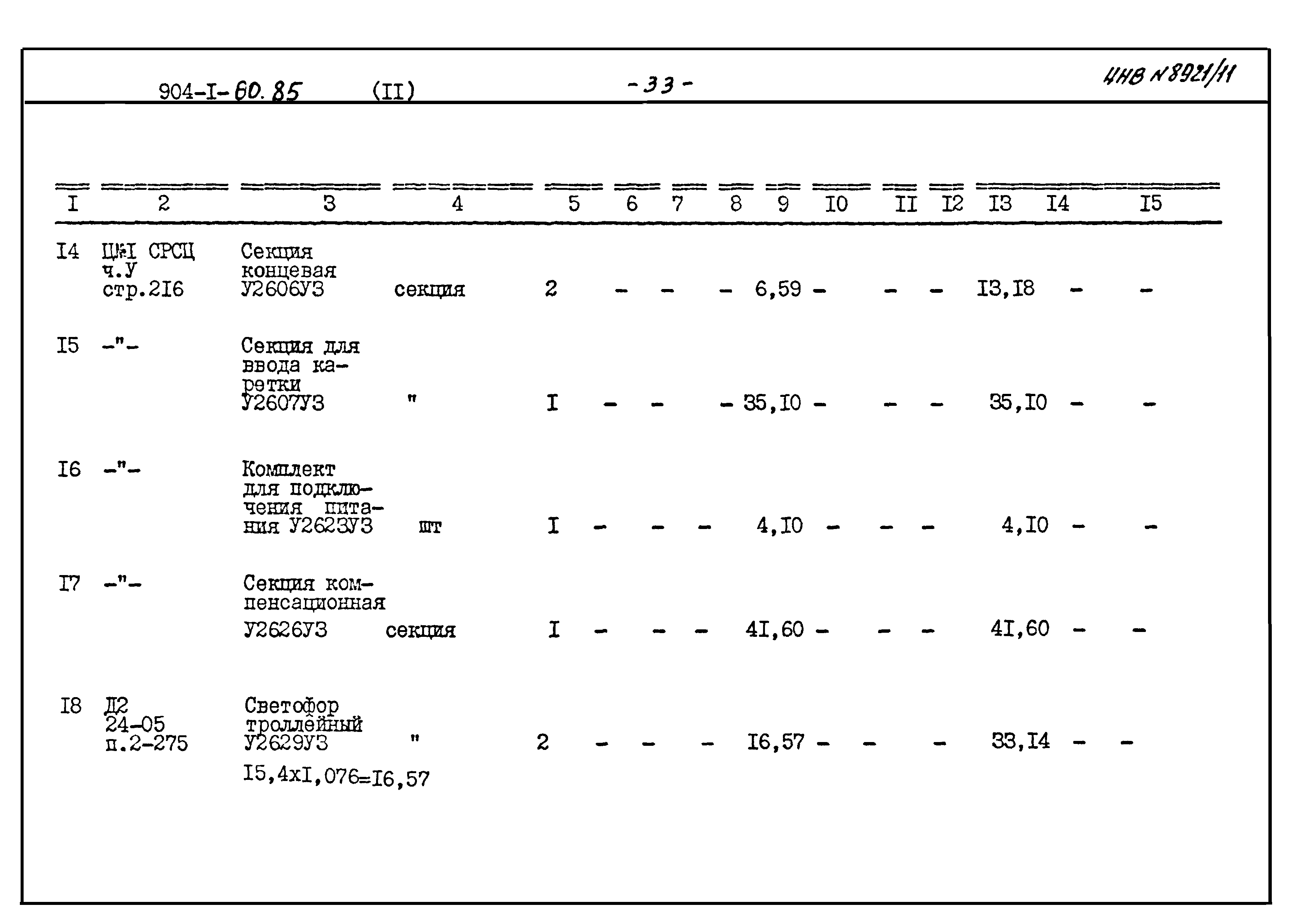 Типовой проект 904-1-60.85