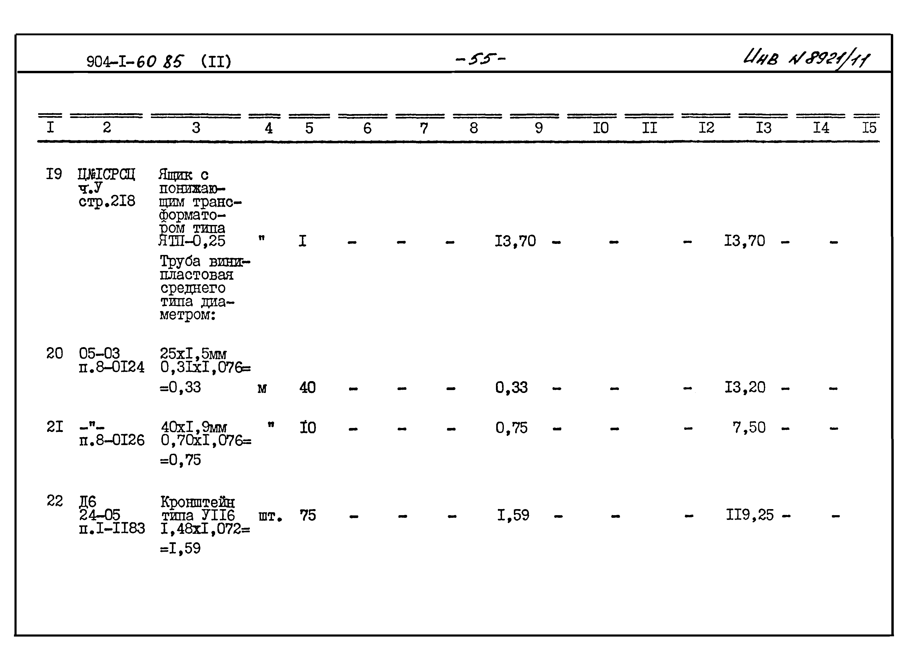 Типовой проект 904-1-60.85