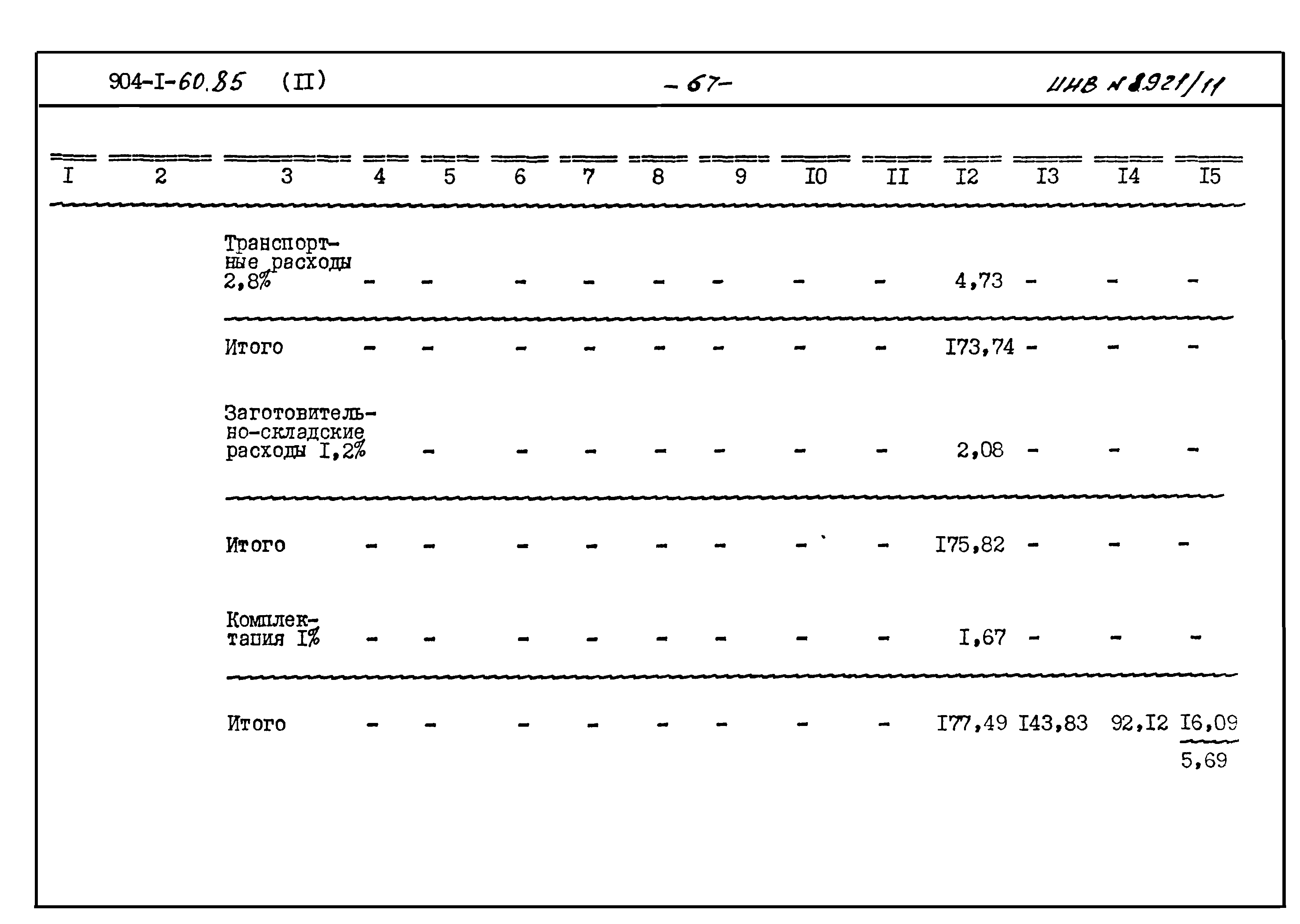 Типовой проект 904-1-60.85