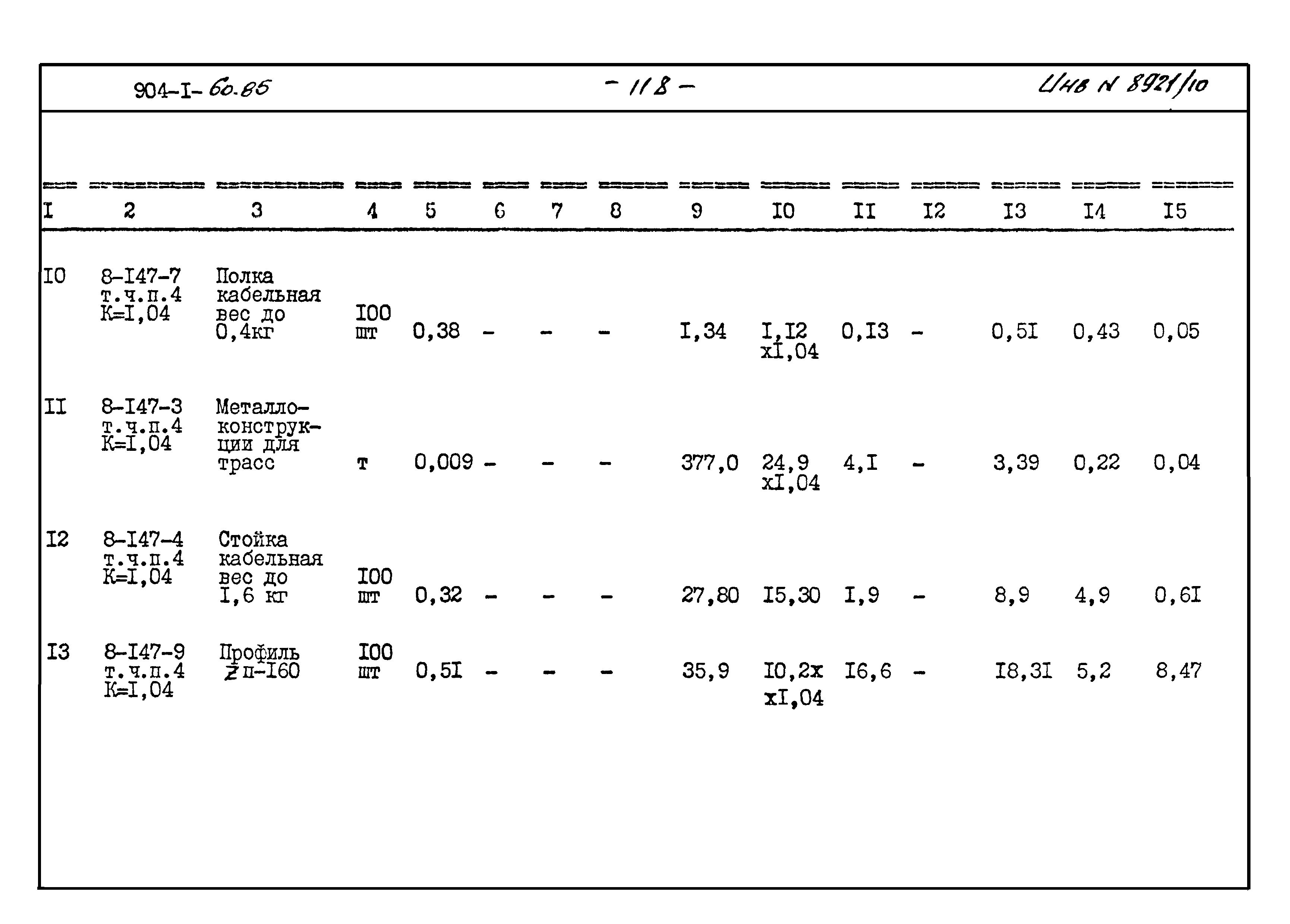 Типовой проект 904-1-60.85