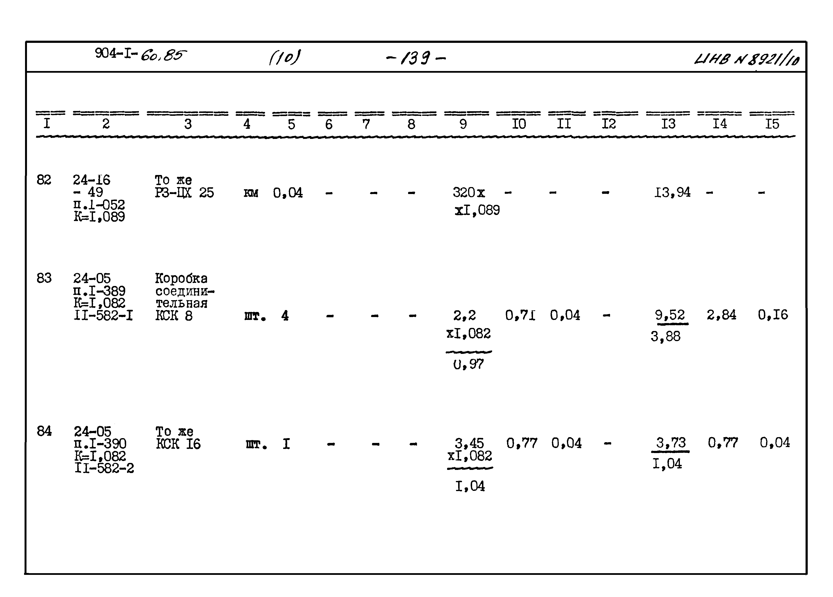 Типовой проект 904-1-60.85