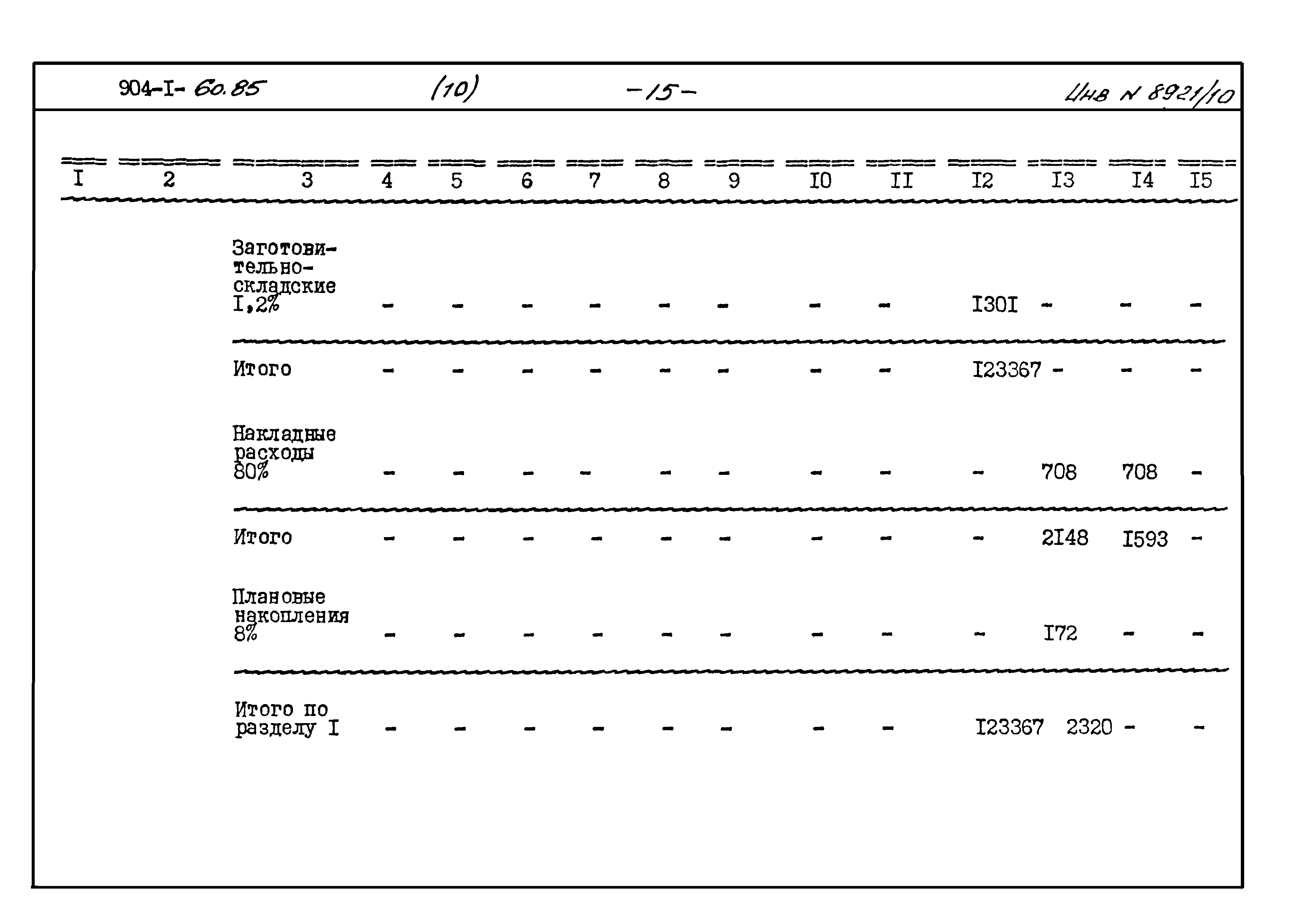 Типовой проект 904-1-60.85