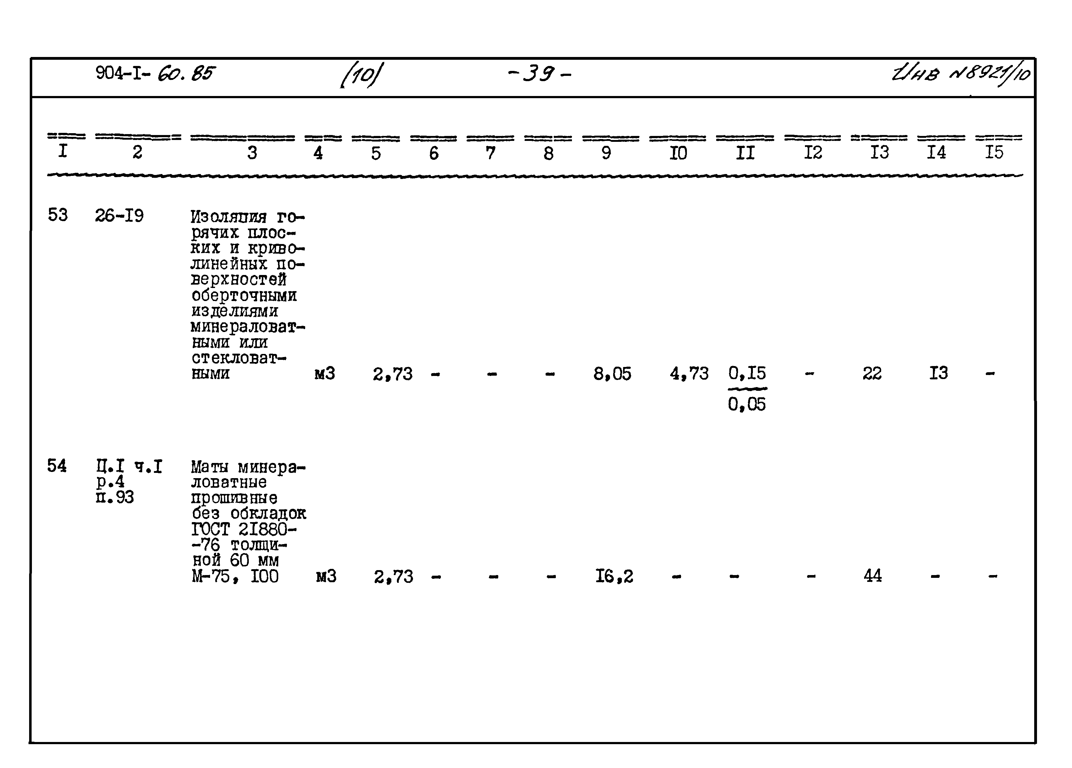 Типовой проект 904-1-60.85