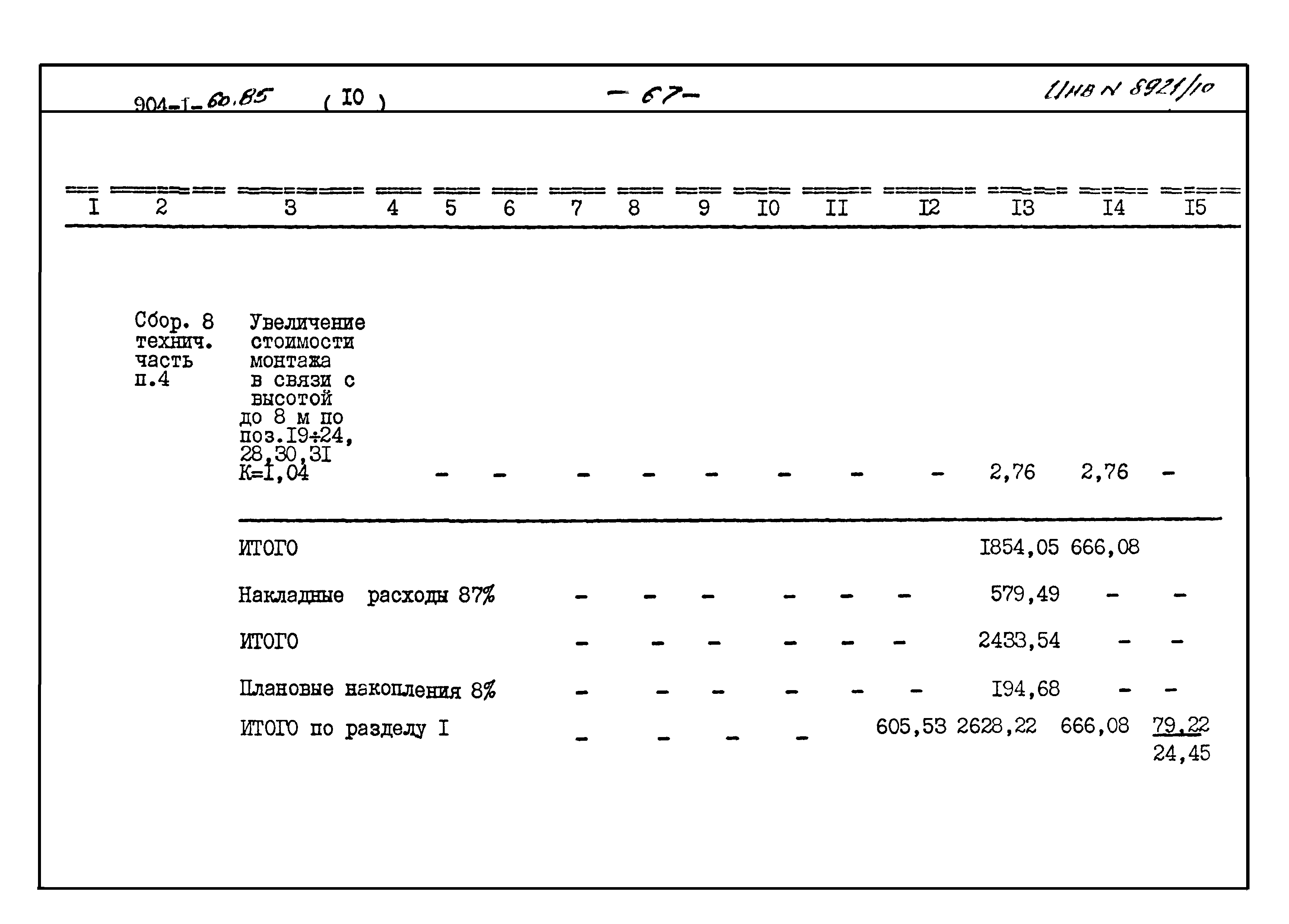 Типовой проект 904-1-60.85