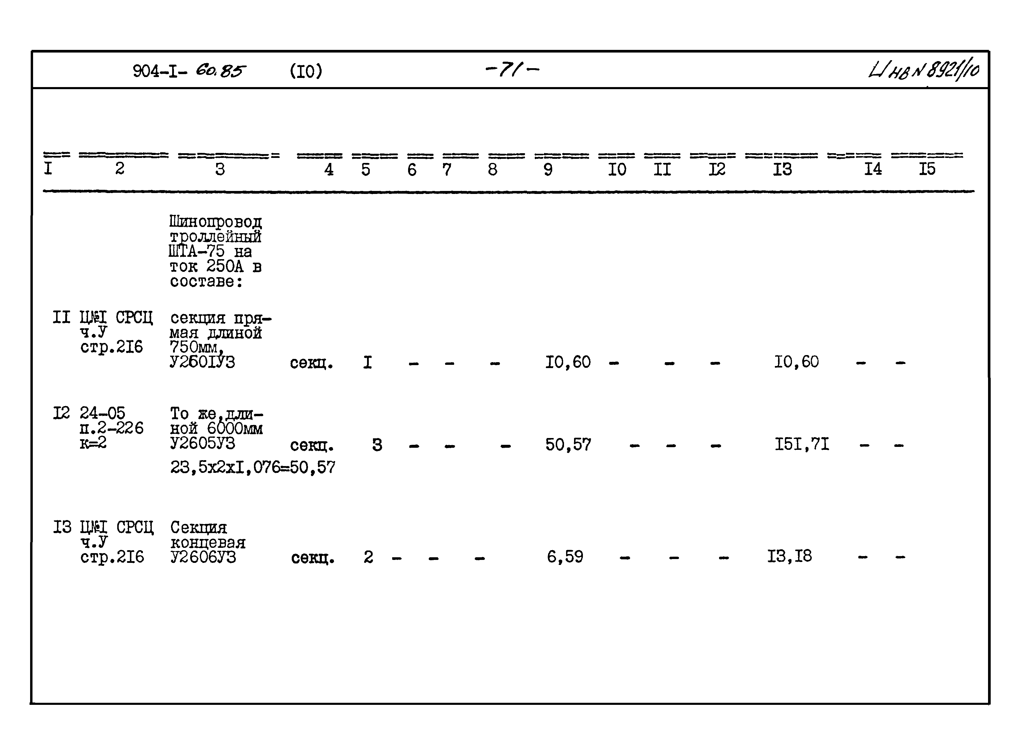 Типовой проект 904-1-60.85