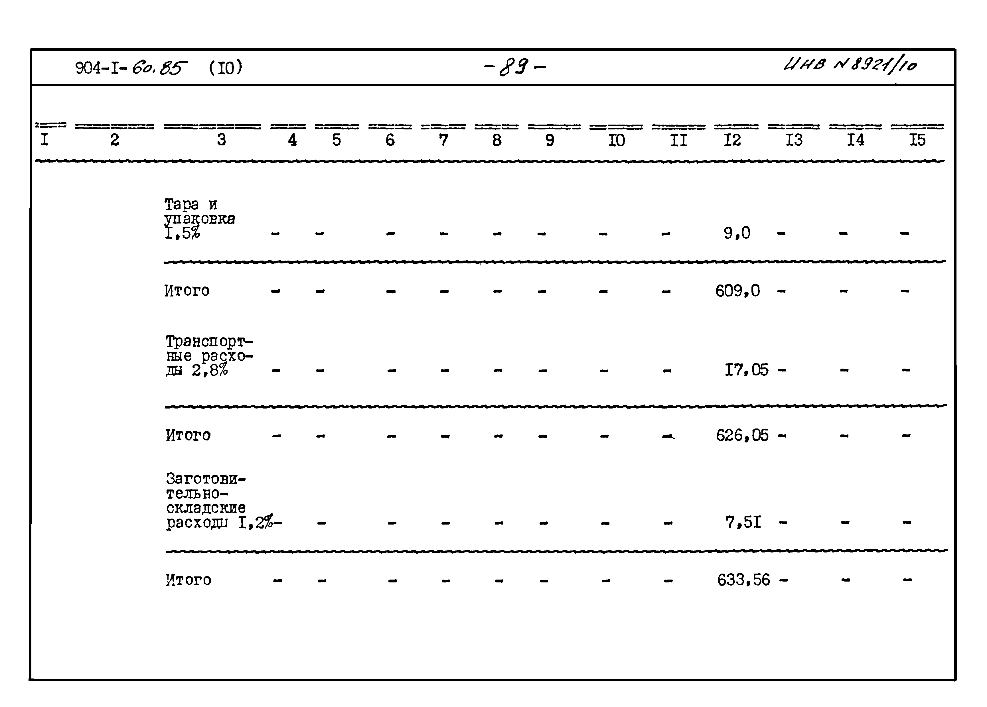 Типовой проект 904-1-60.85