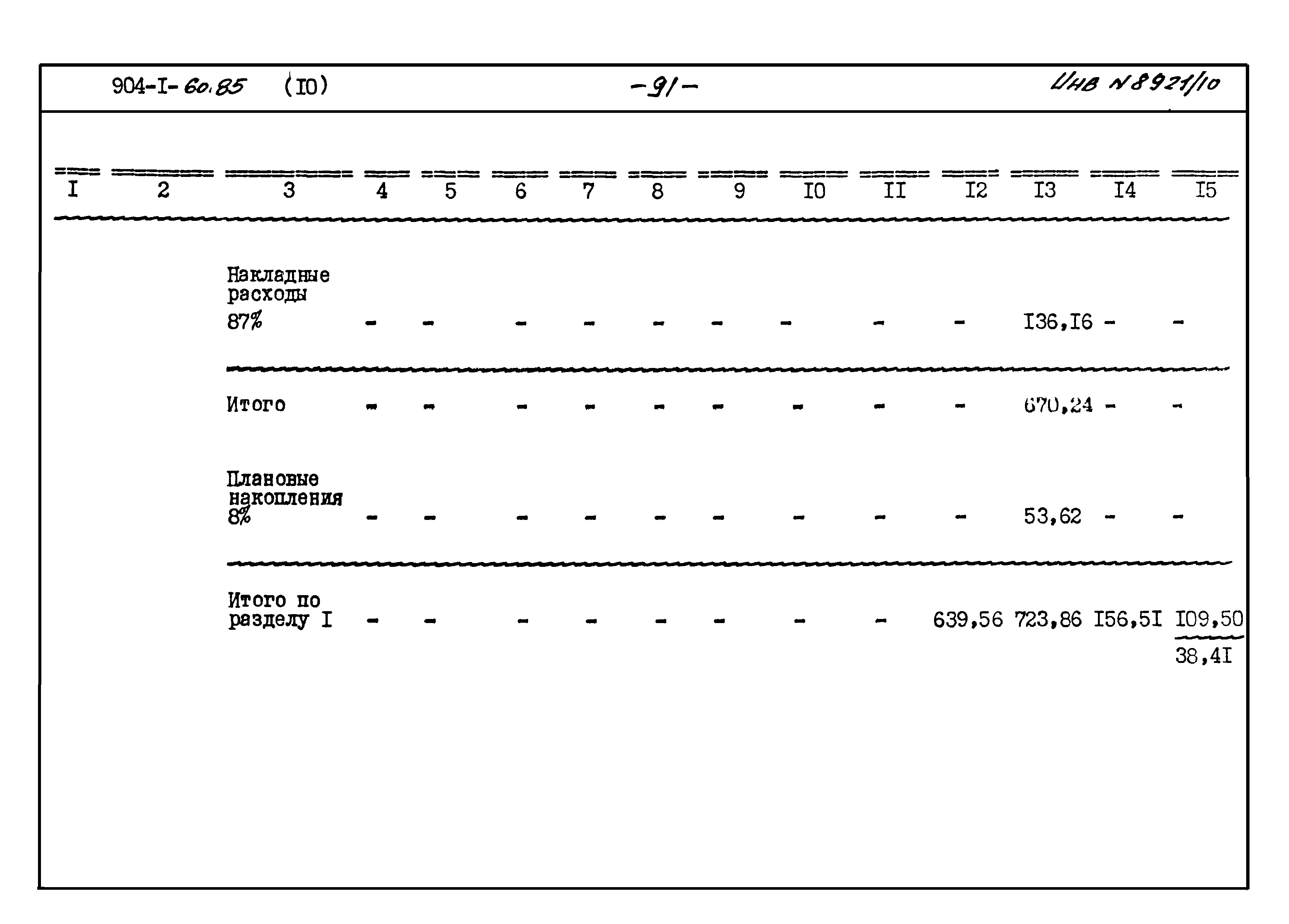 Типовой проект 904-1-60.85