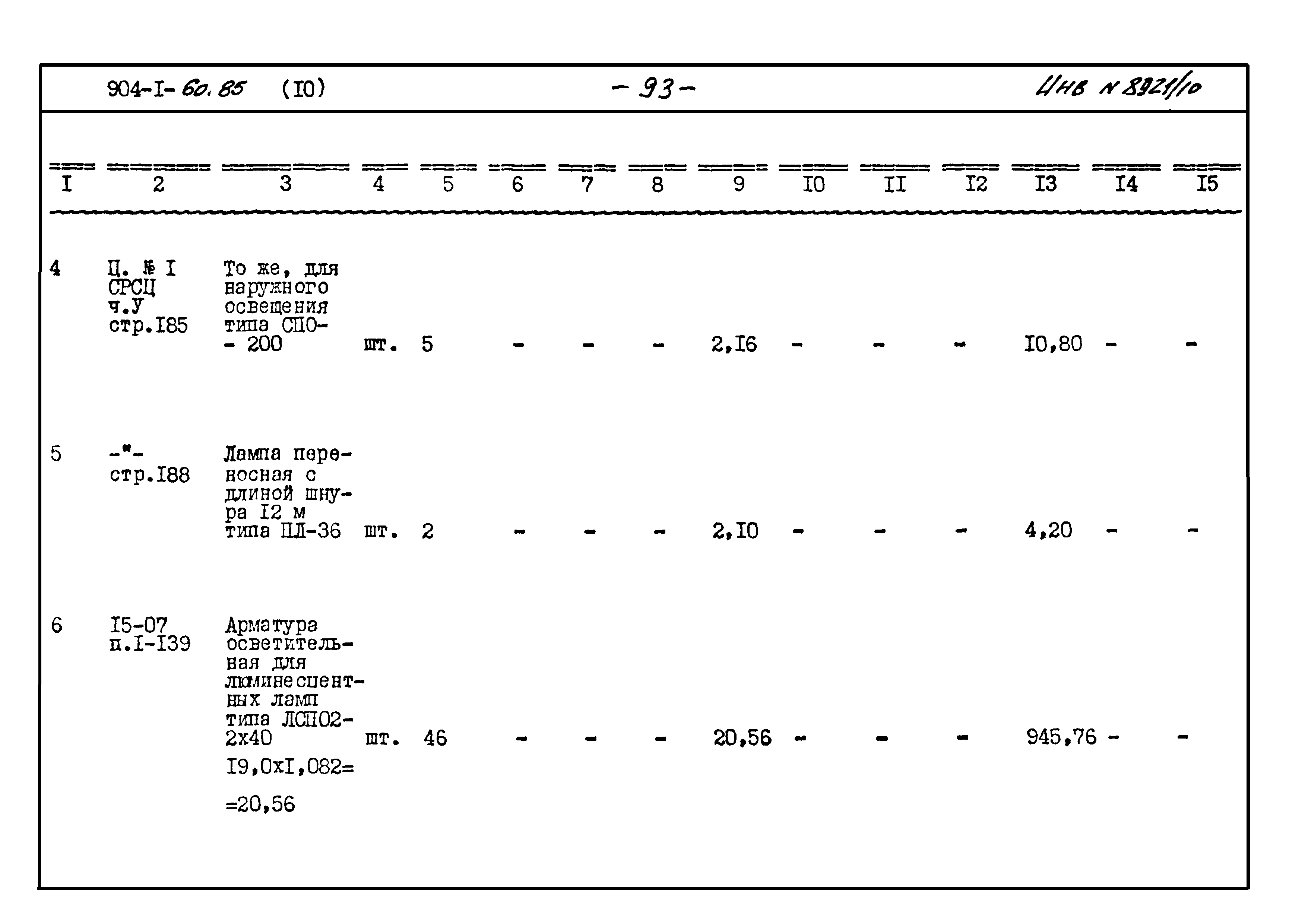 Типовой проект 904-1-60.85
