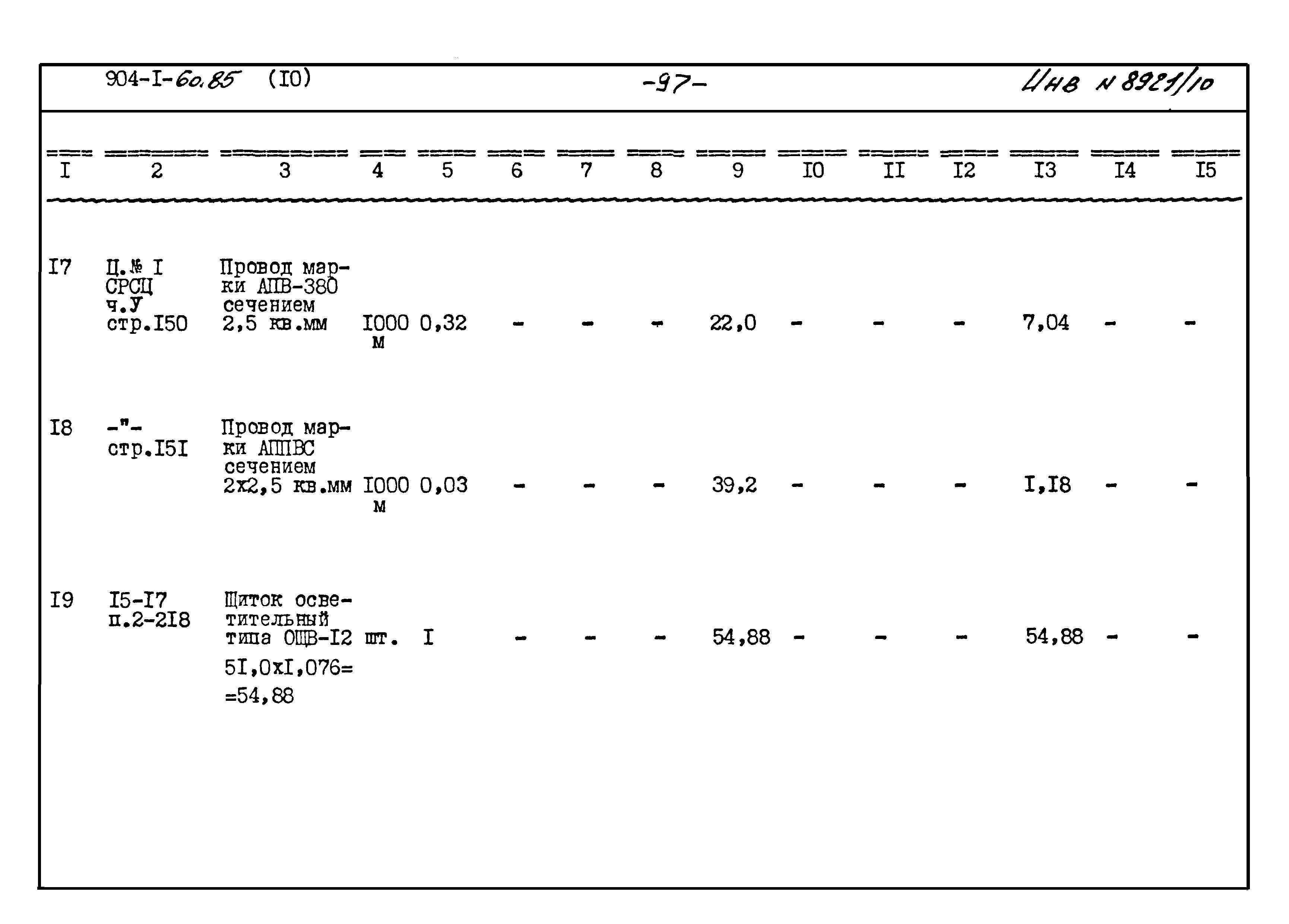 Типовой проект 904-1-60.85