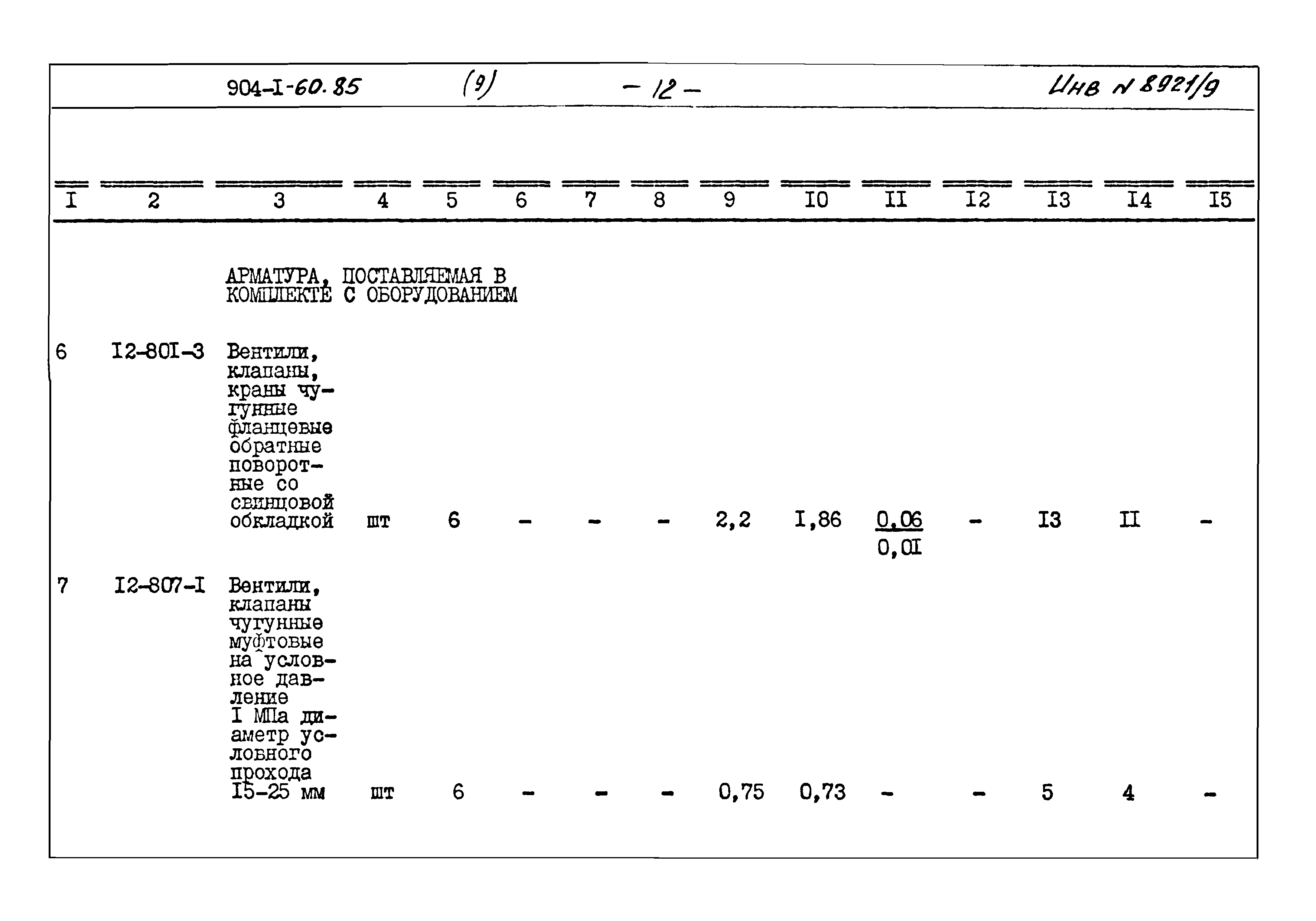 Типовой проект 904-1-60.85