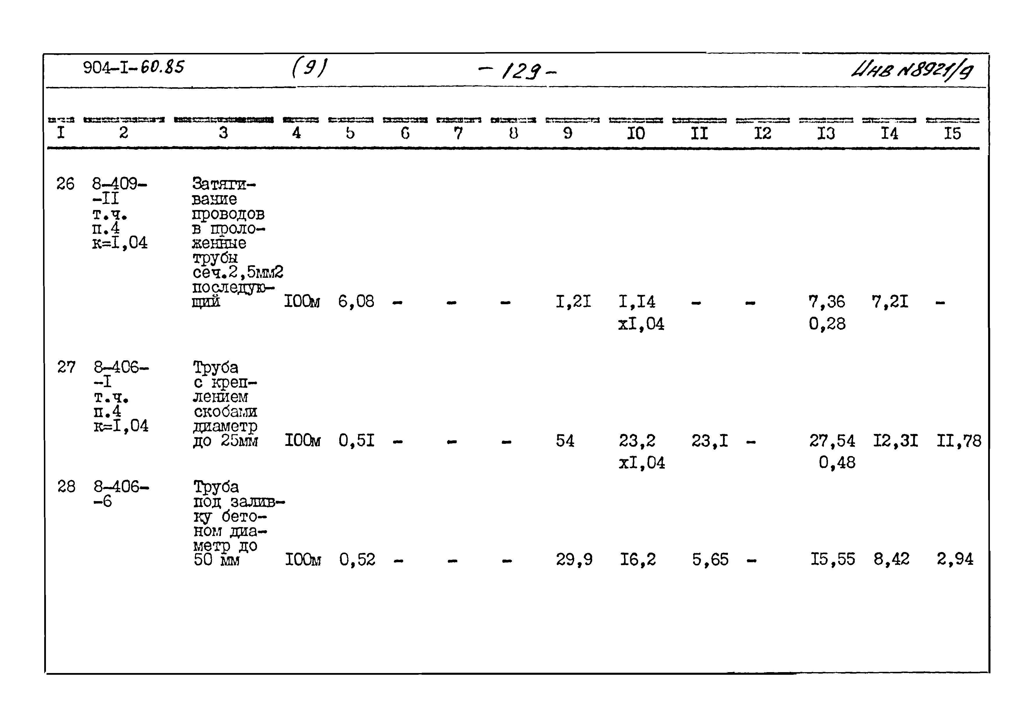 Типовой проект 904-1-60.85