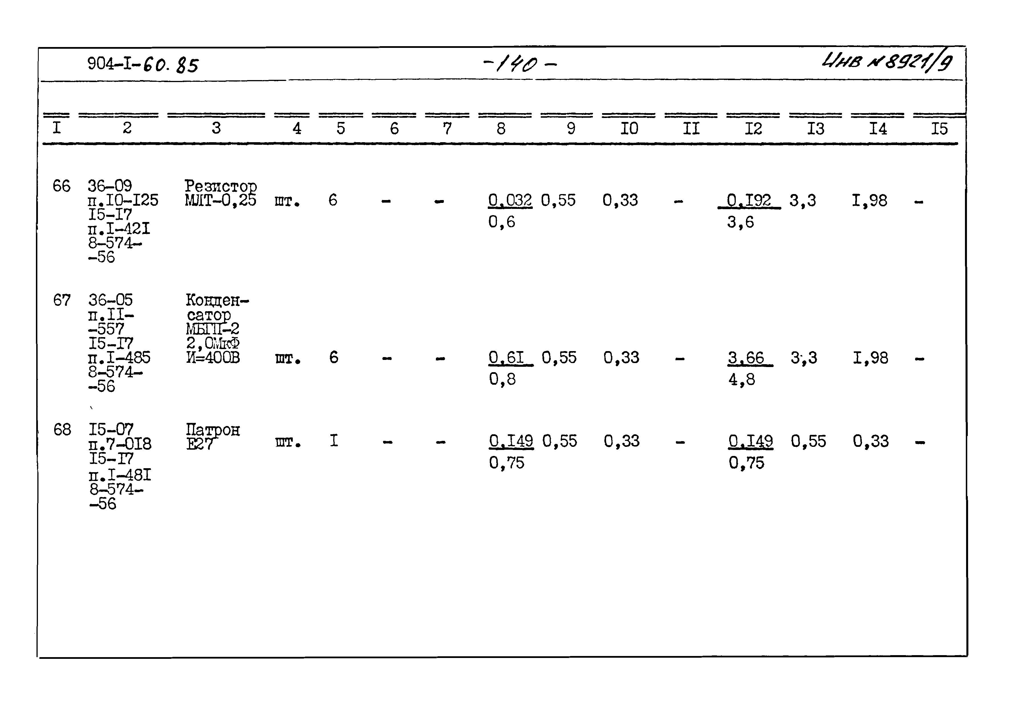 Типовой проект 904-1-60.85