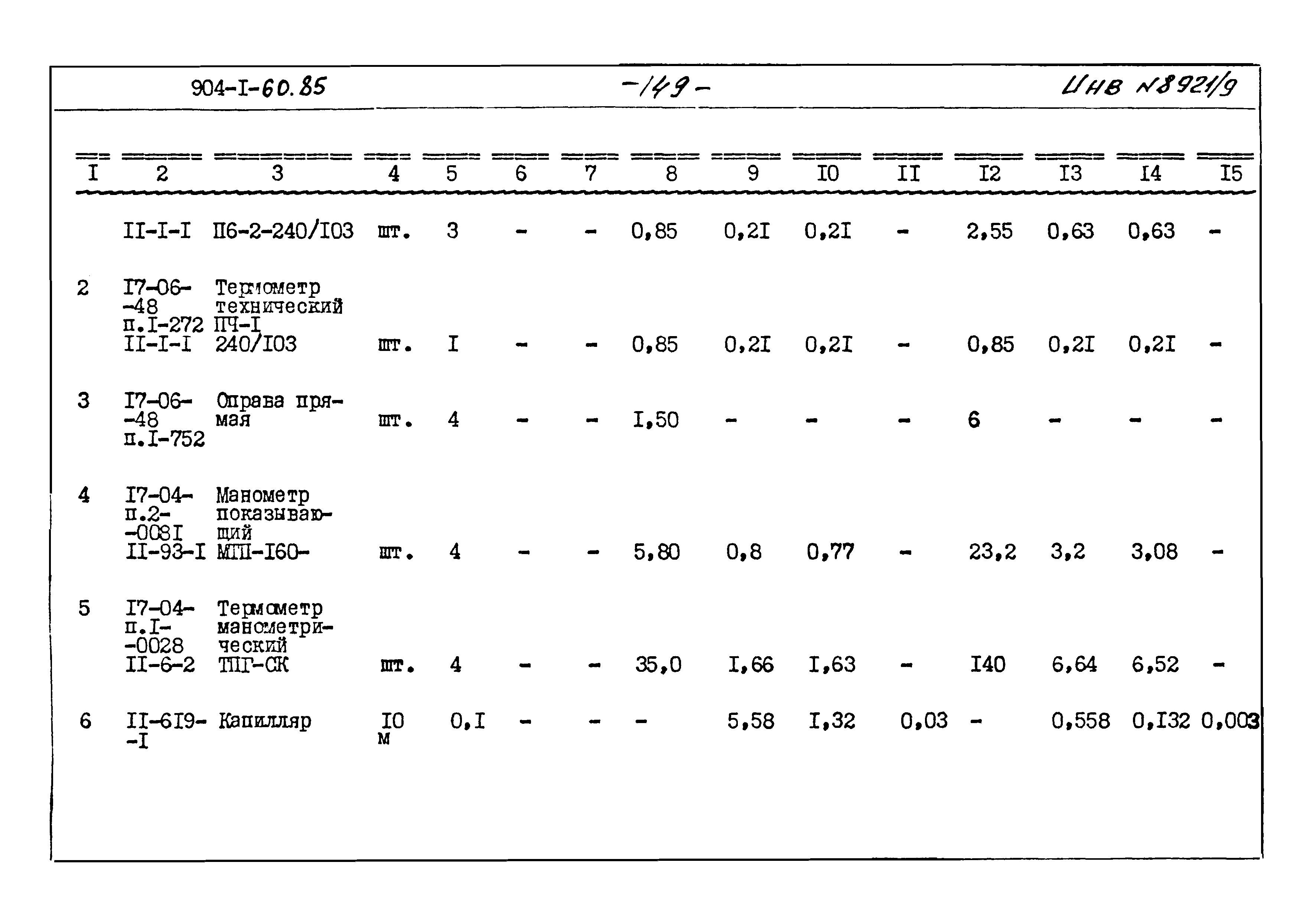 Типовой проект 904-1-60.85
