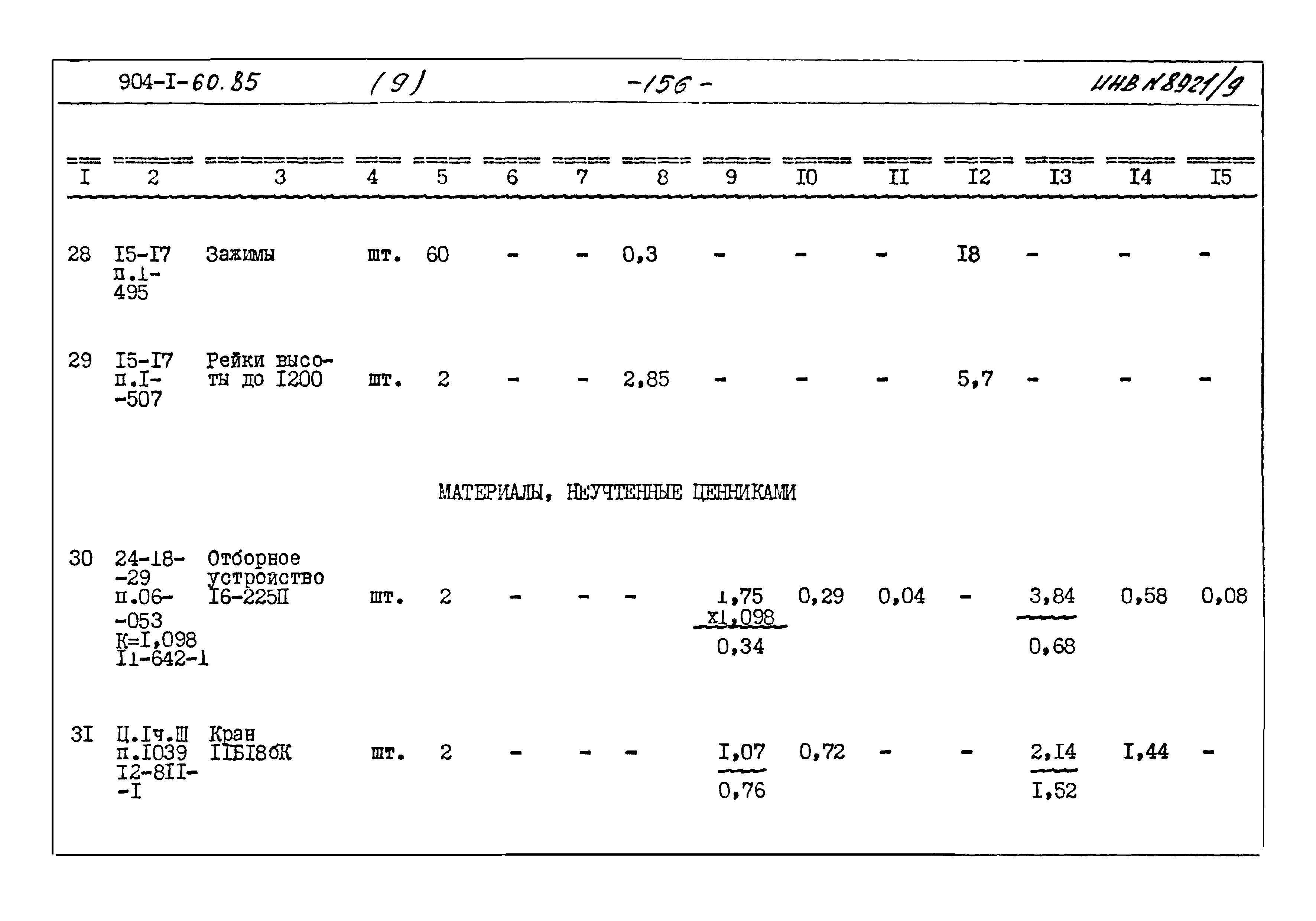 Типовой проект 904-1-60.85