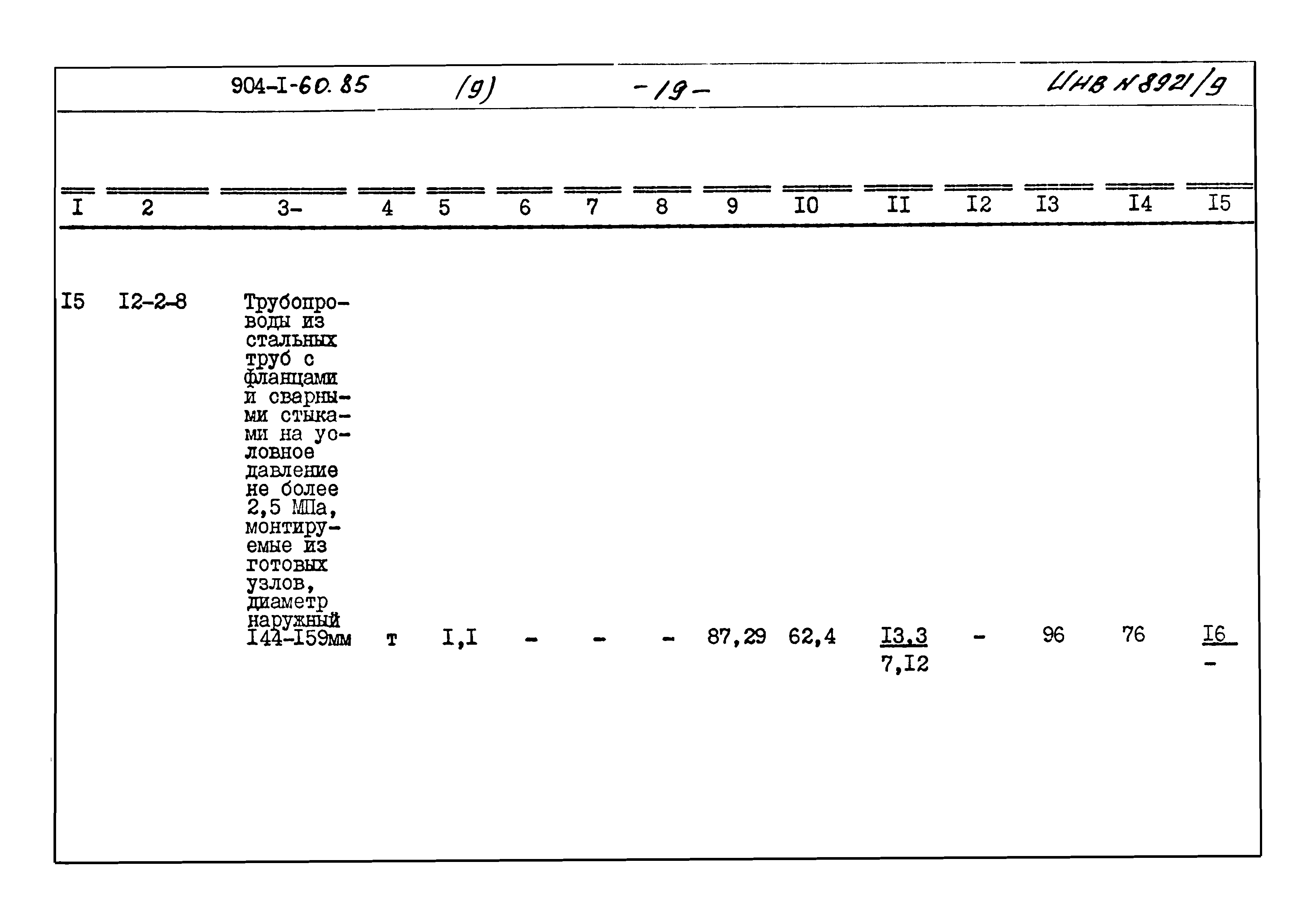 Типовой проект 904-1-60.85