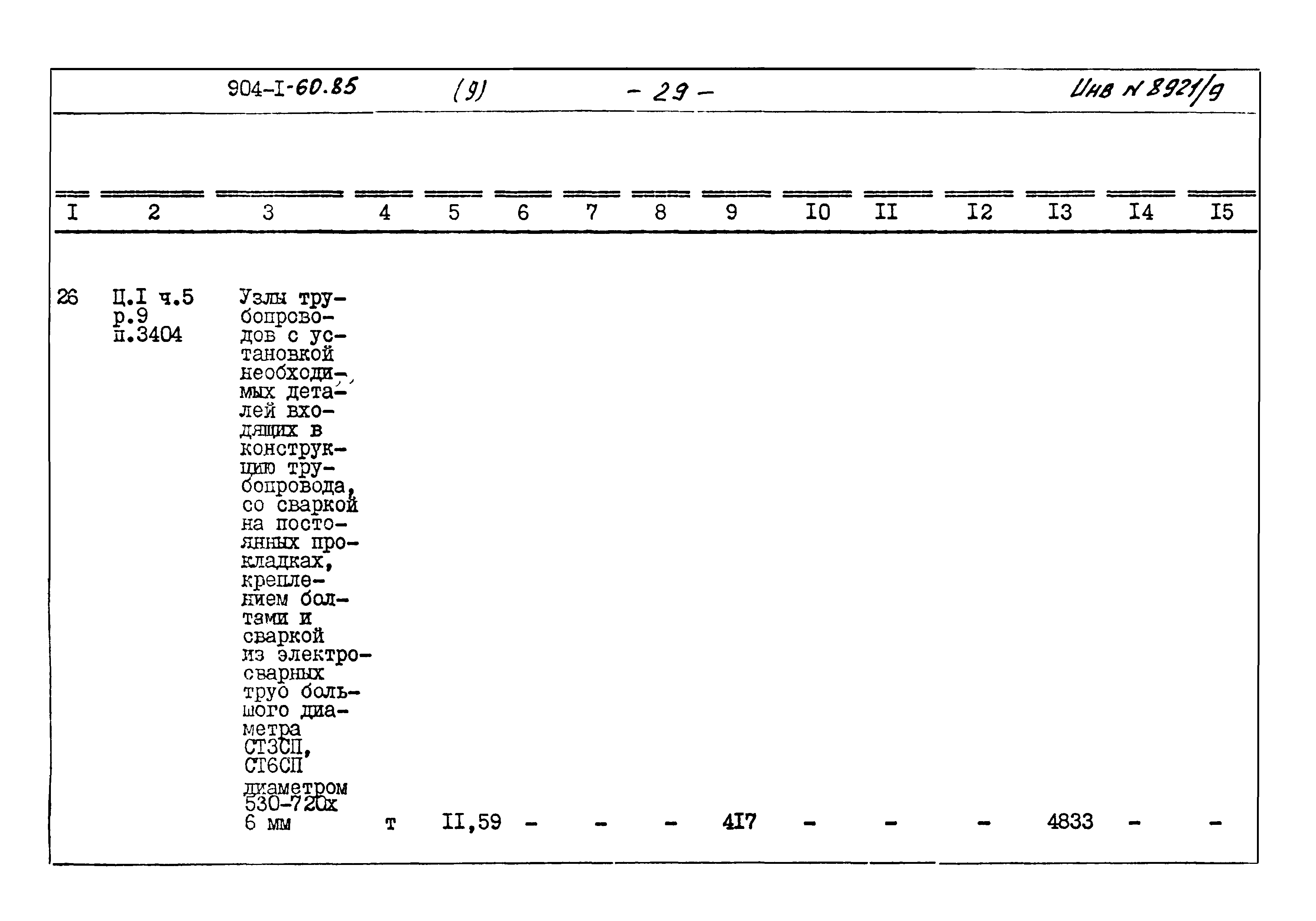Типовой проект 904-1-60.85