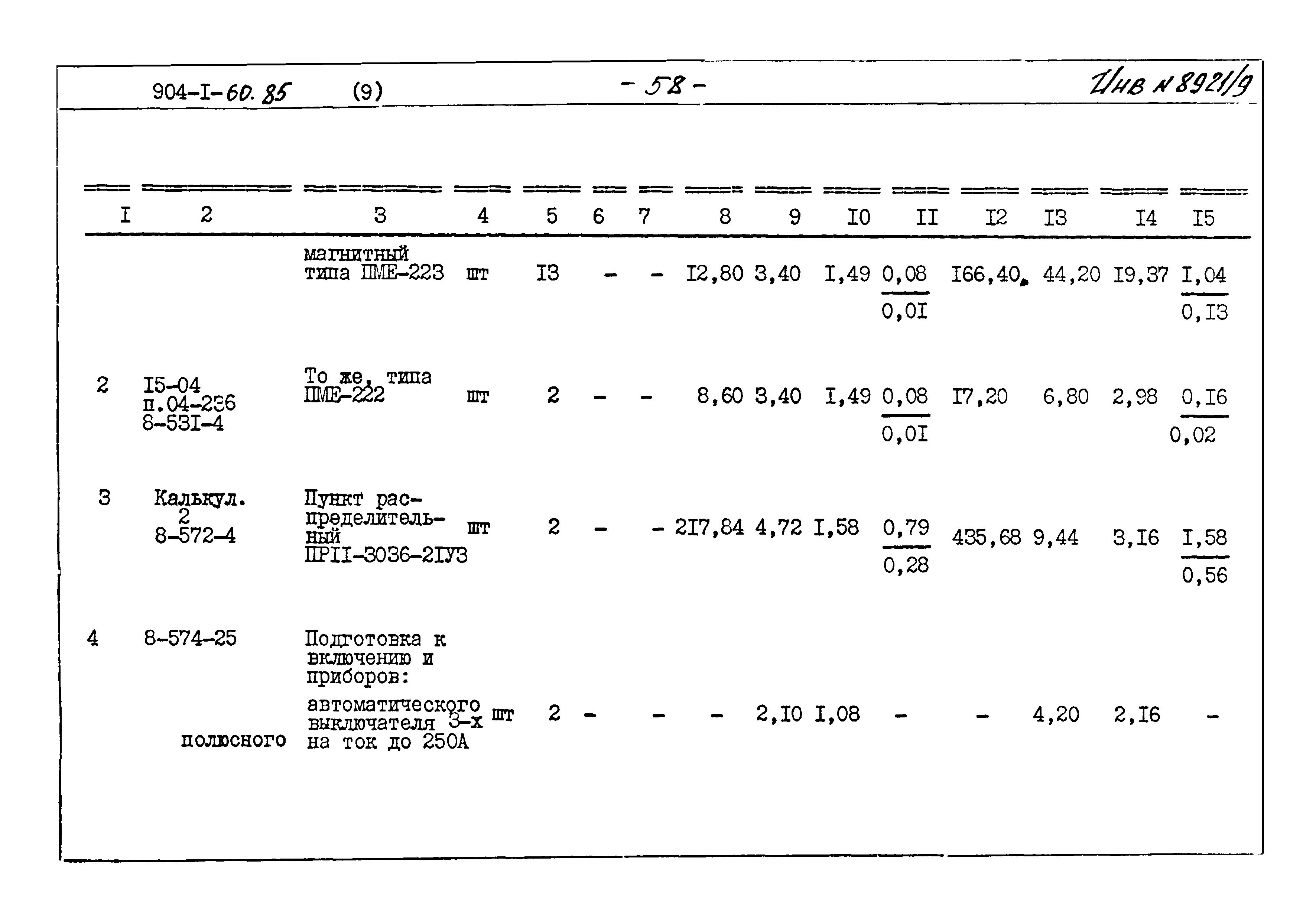 Типовой проект 904-1-60.85