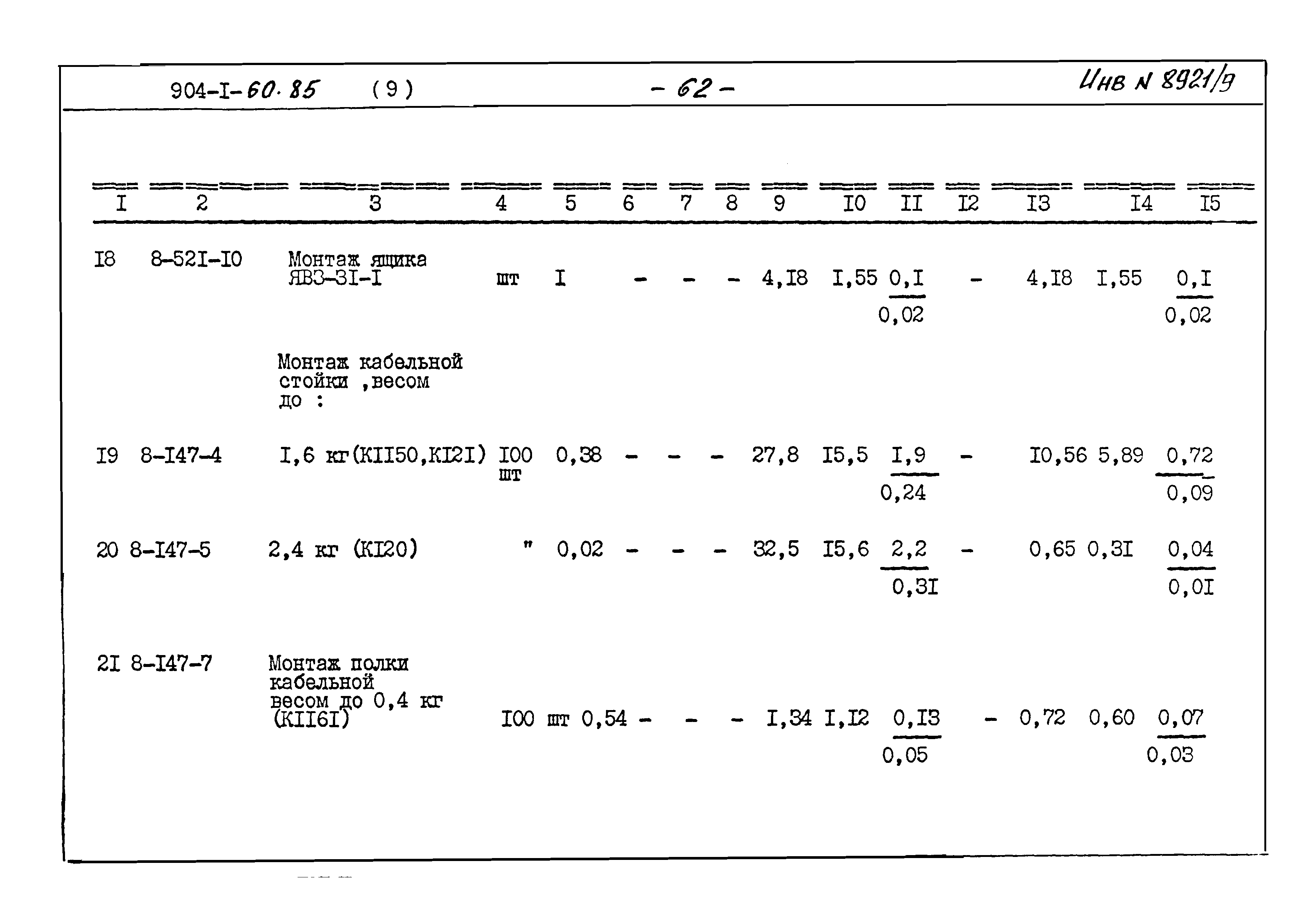 Типовой проект 904-1-60.85
