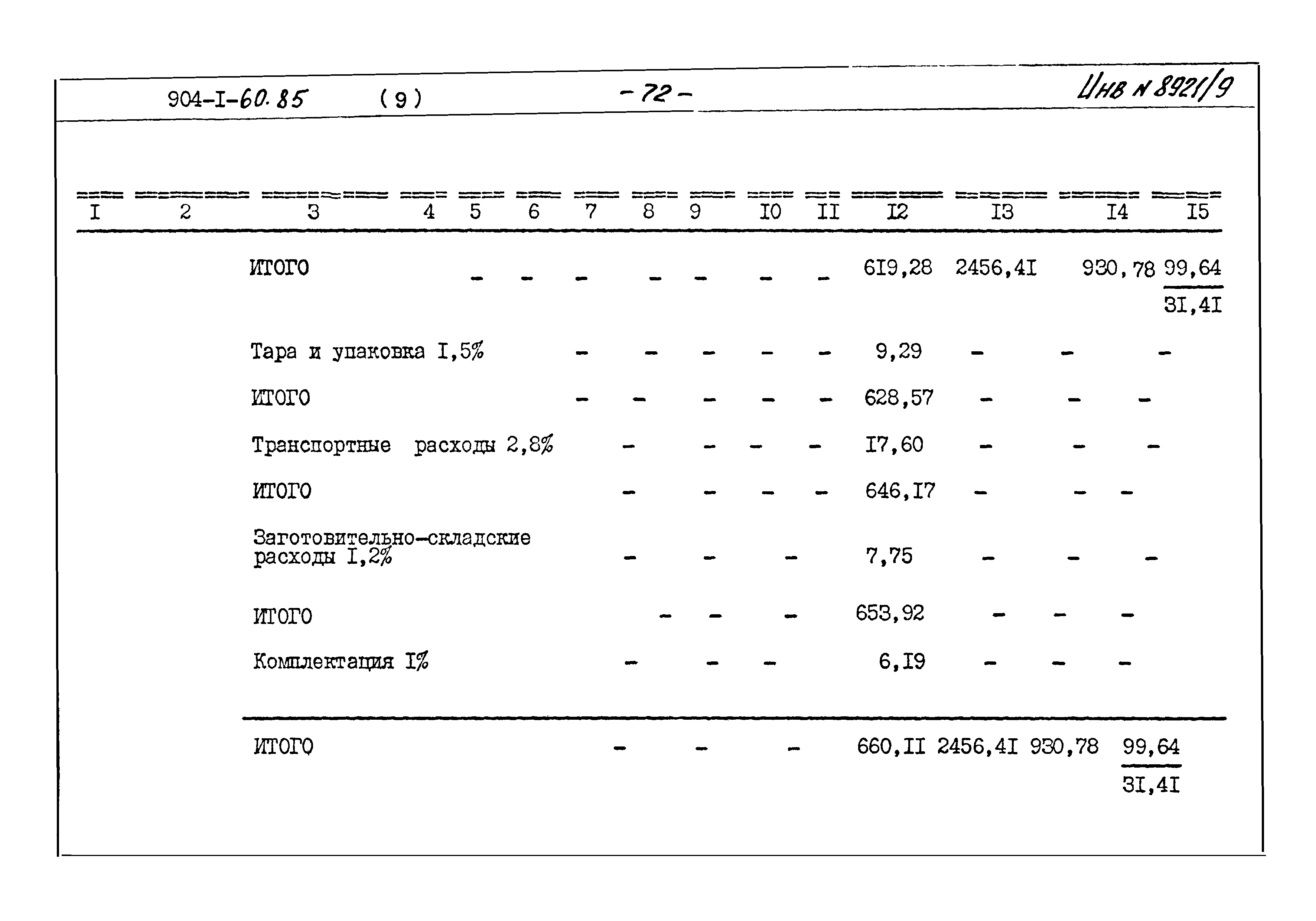 Типовой проект 904-1-60.85
