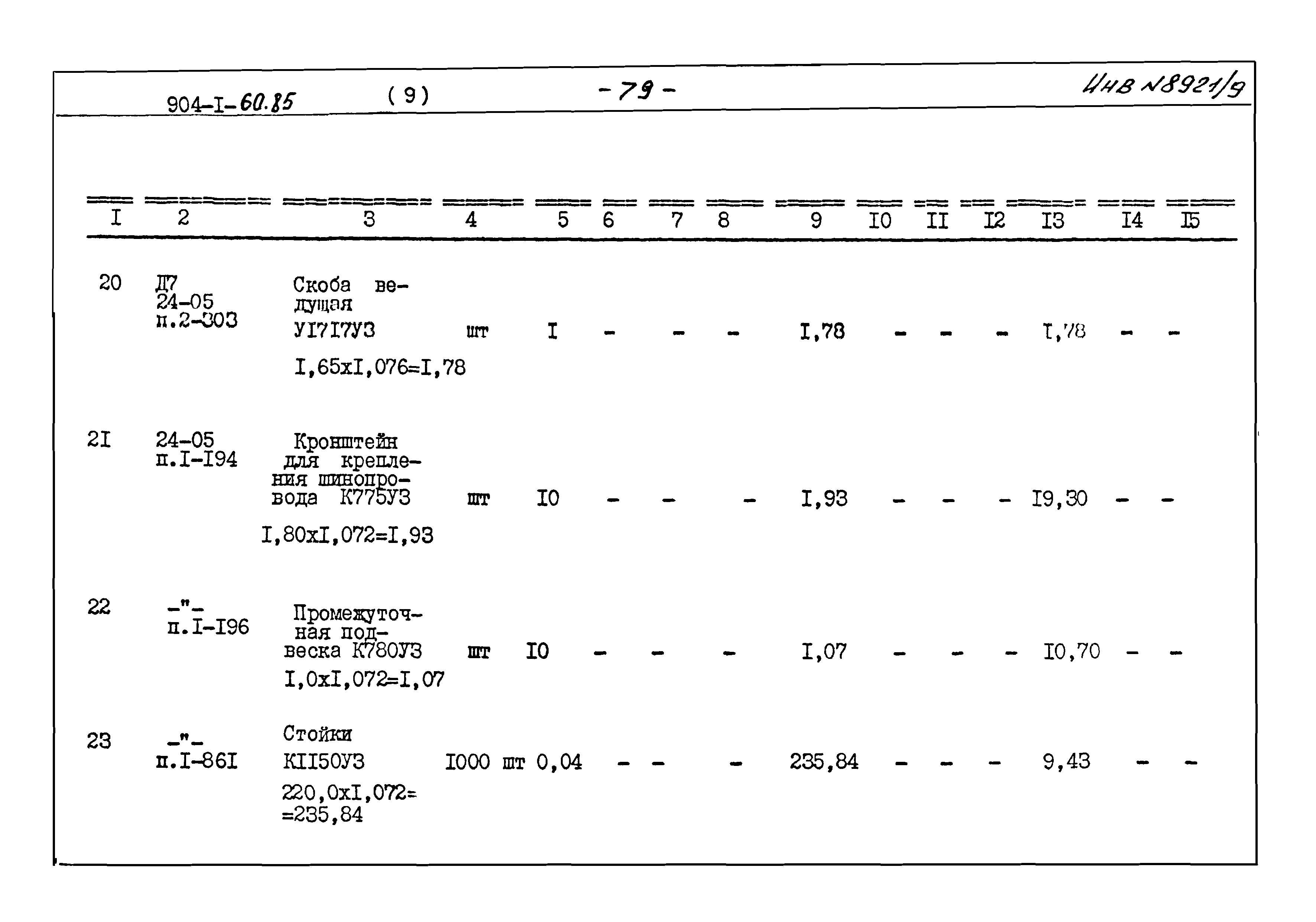 Типовой проект 904-1-60.85