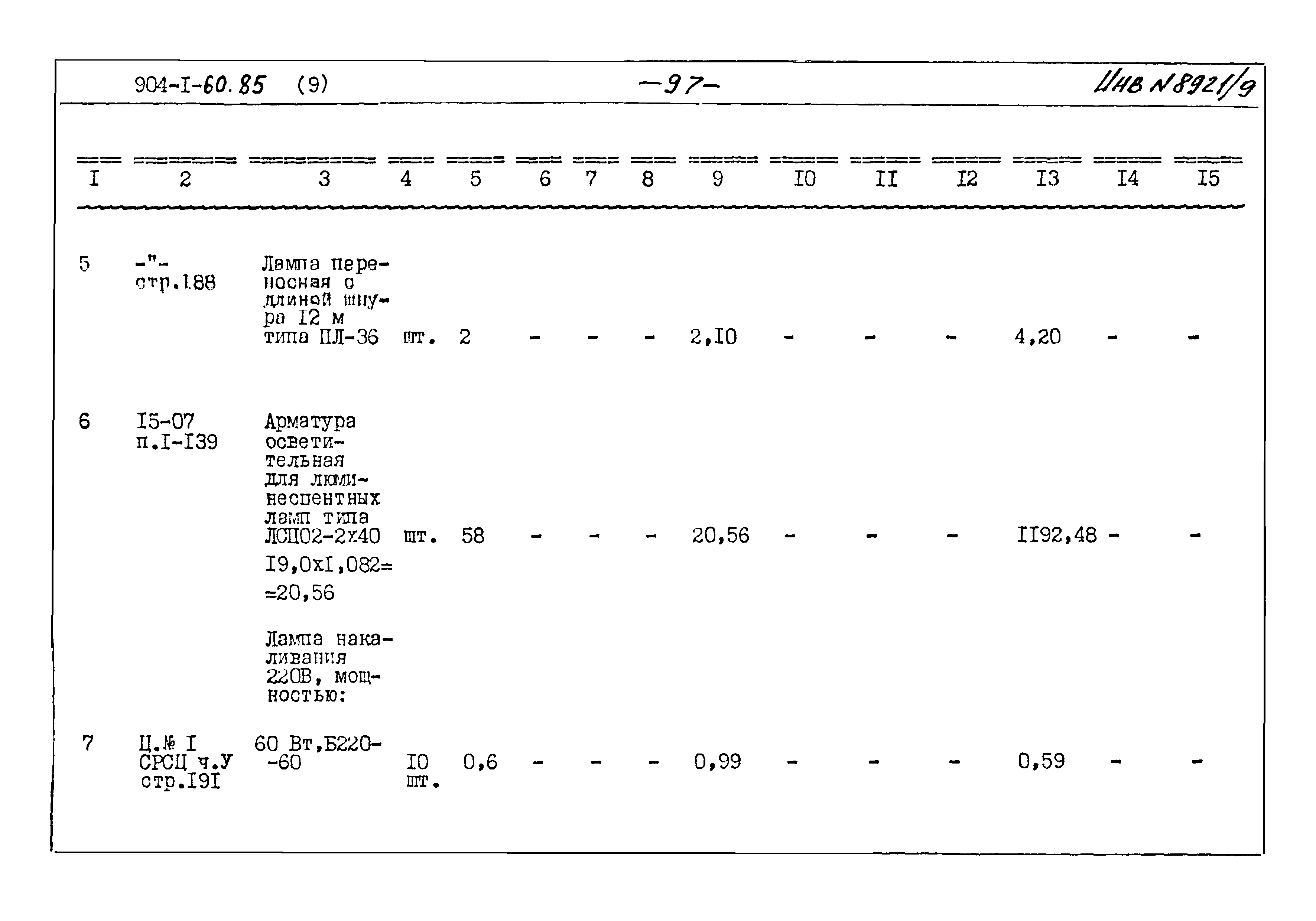 Типовой проект 904-1-60.85