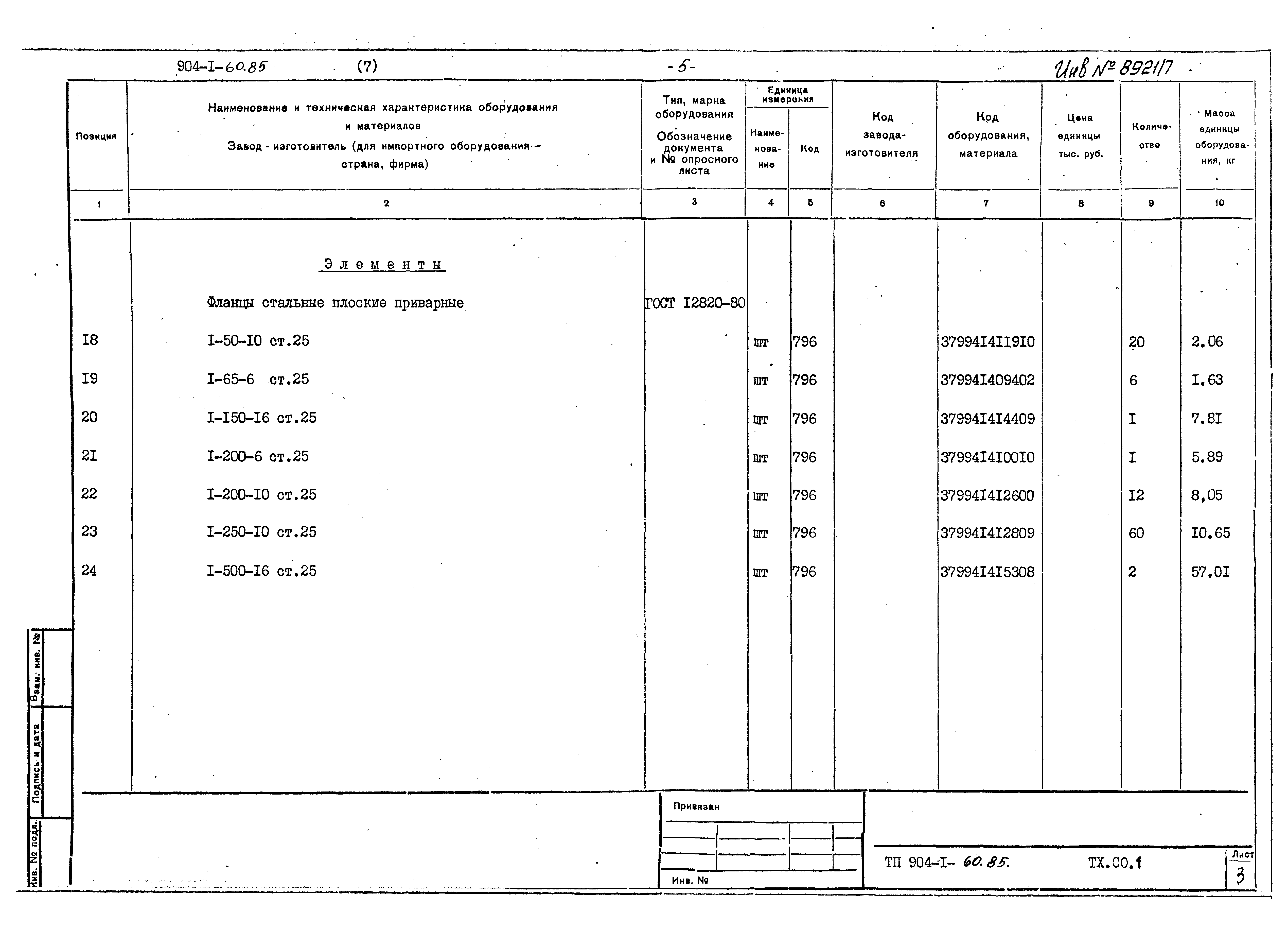 Типовой проект 904-1-60.85