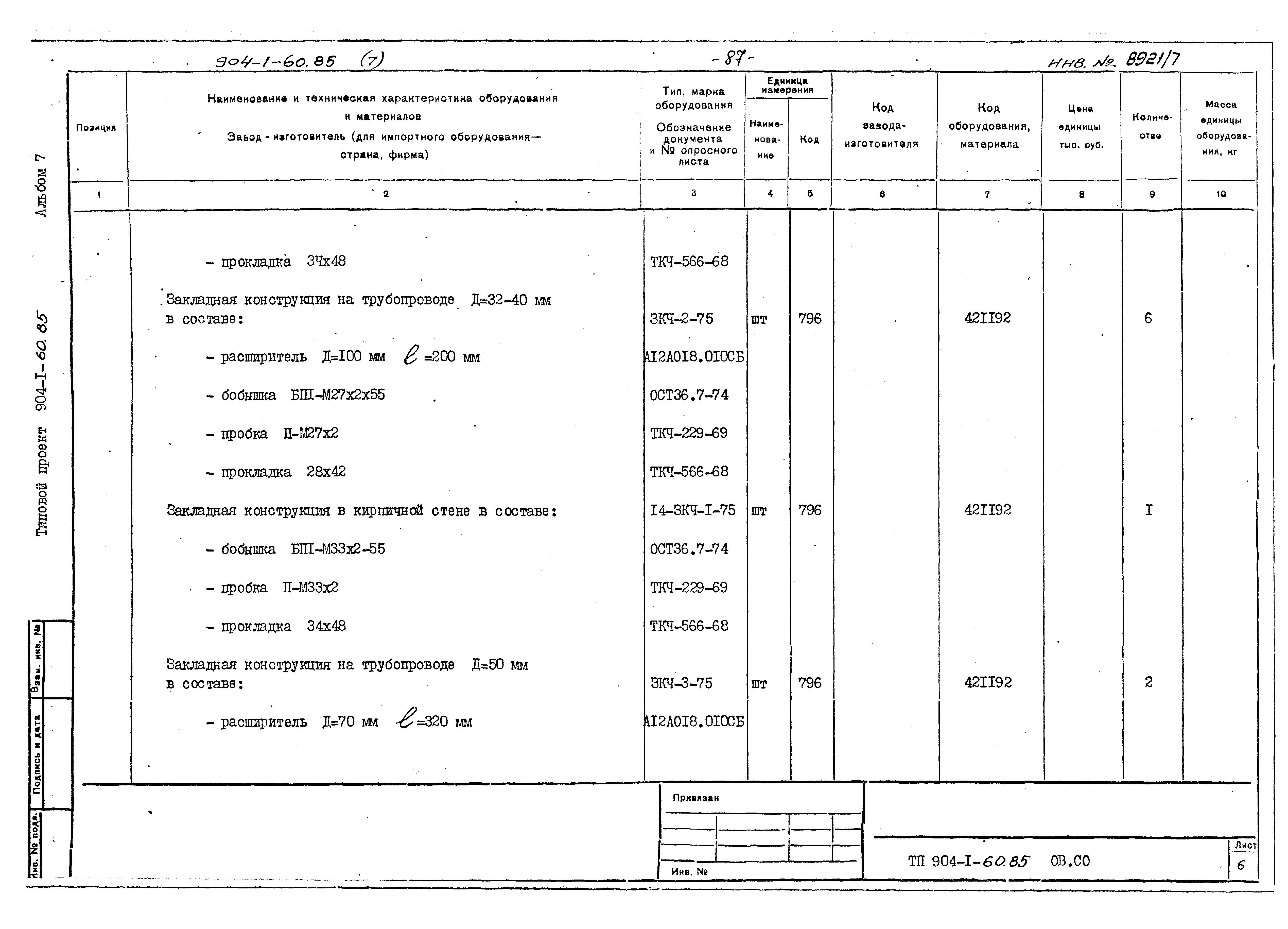 Типовой проект 904-1-60.85