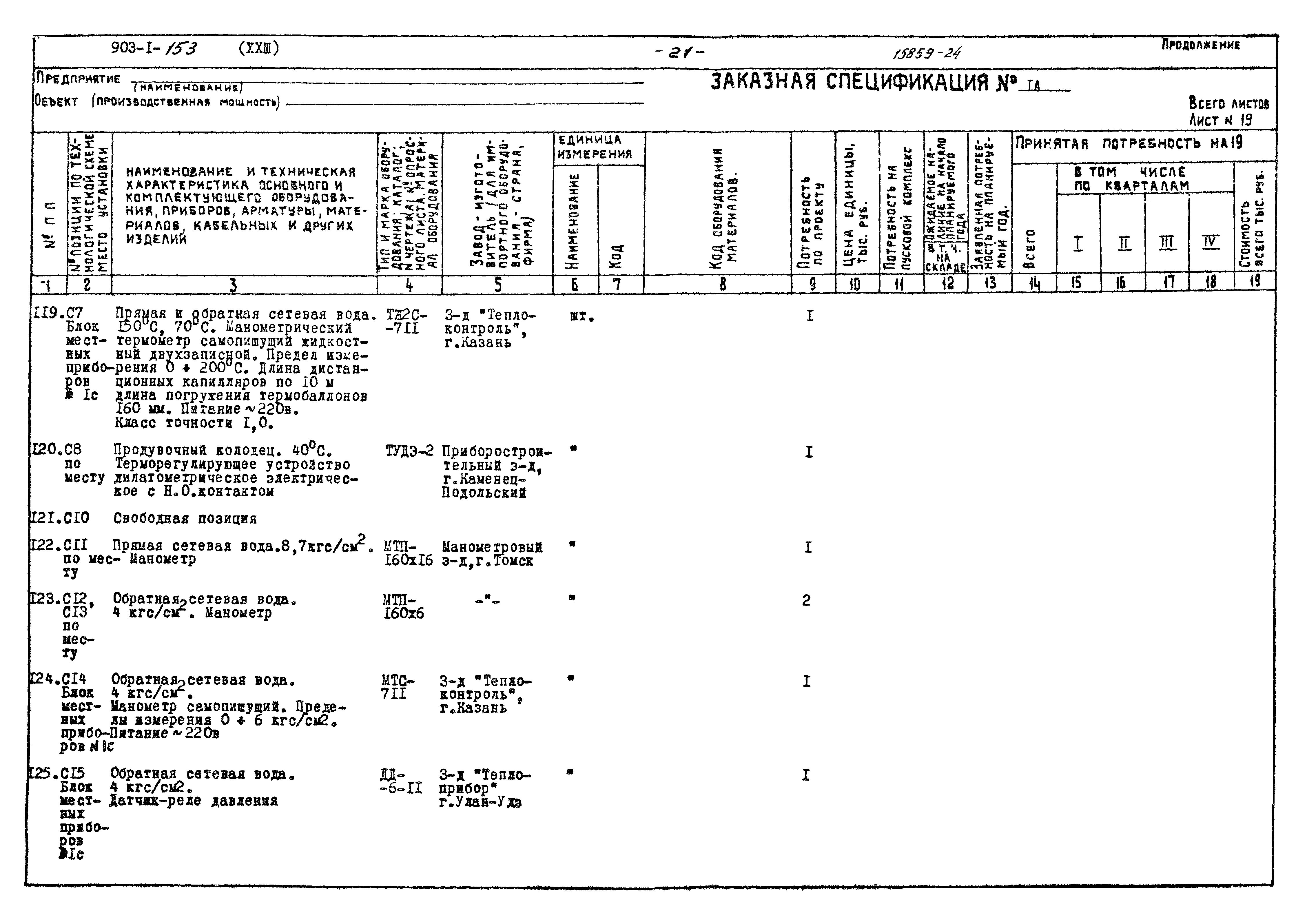 Типовой проект 903-1-153